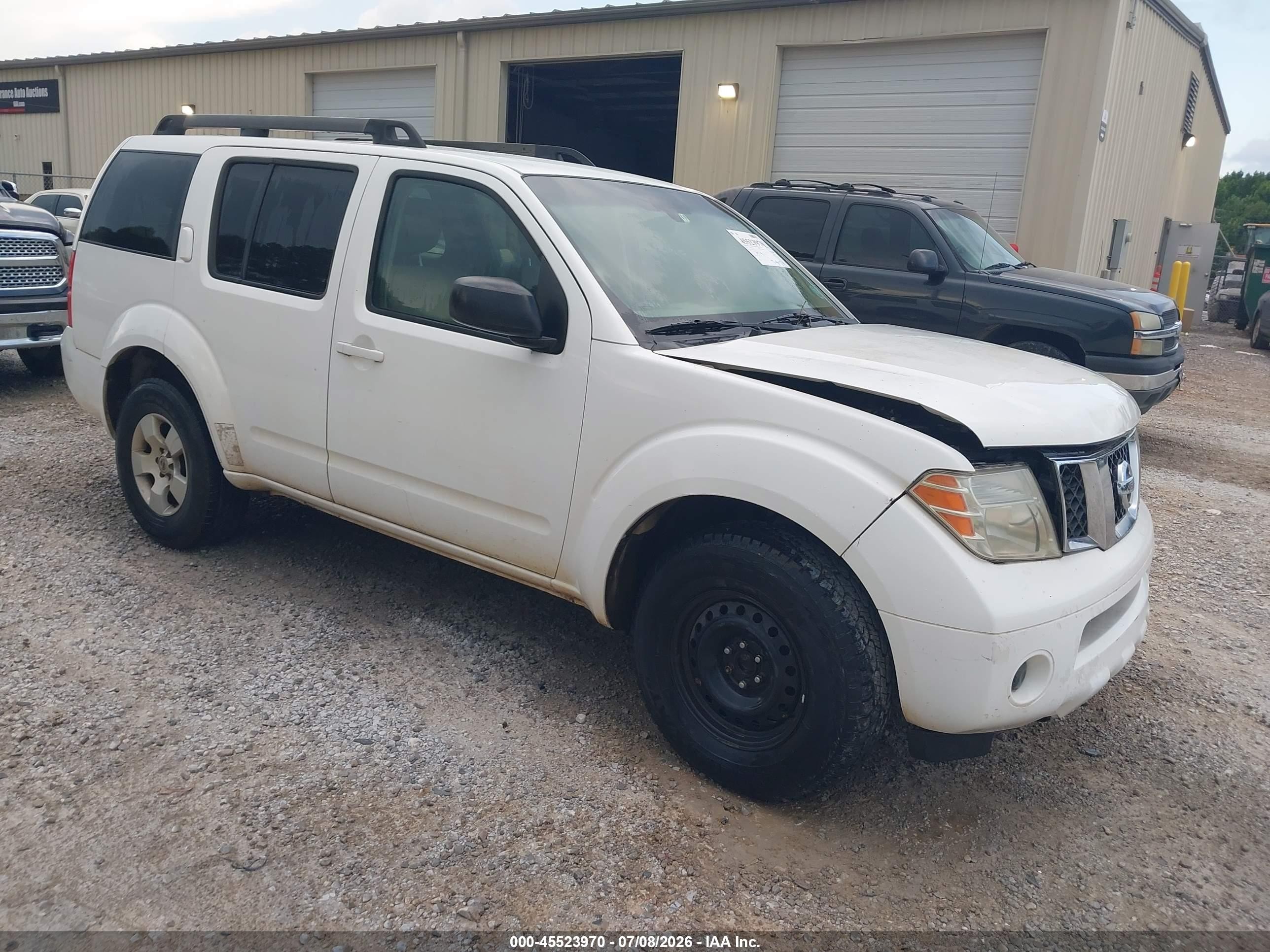 2011 Nissan Pathfinder S White vin: 5N1AR1NN3BC615661