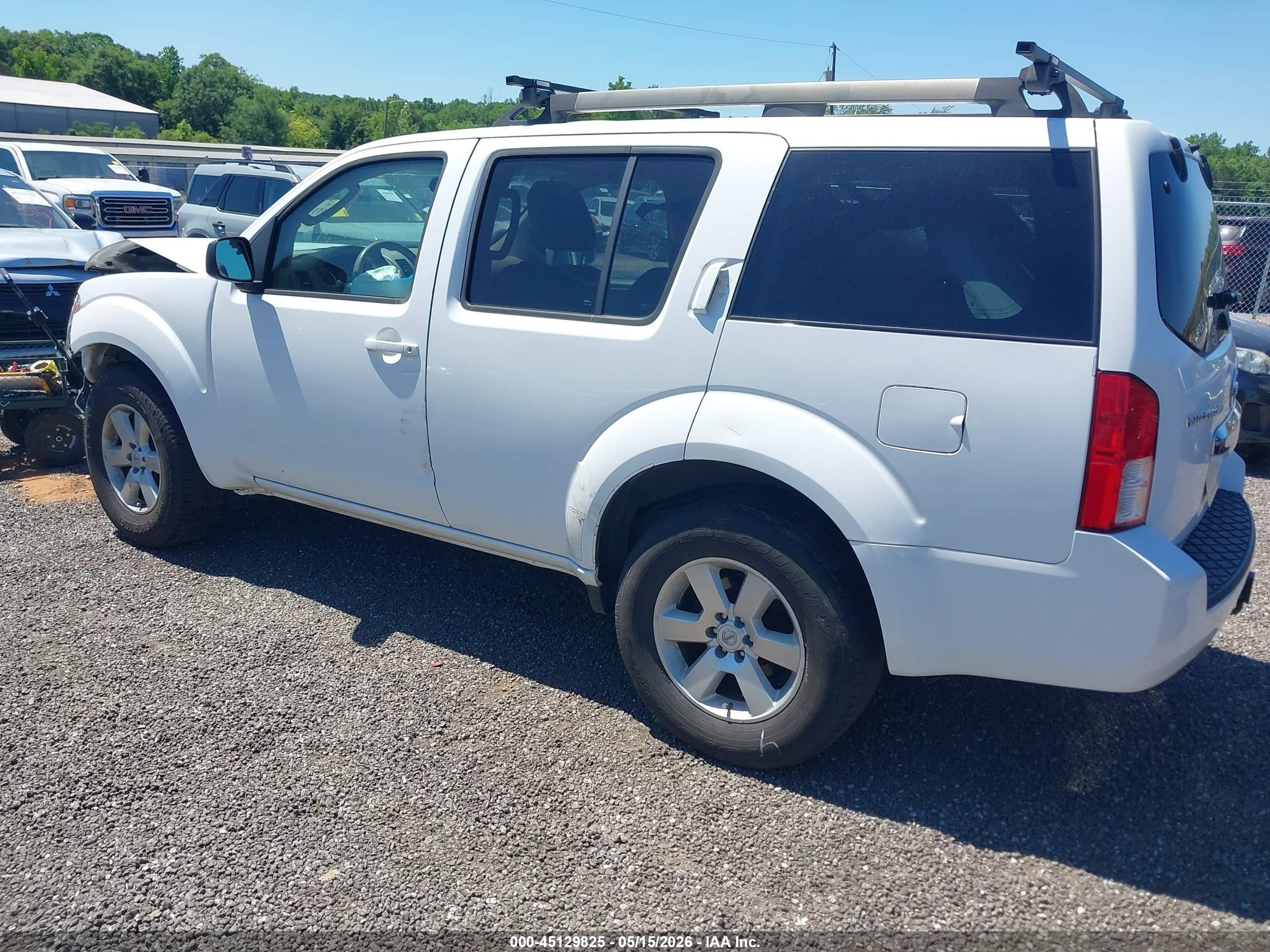 2011 Nissan Pathfinder S White vin: 5N1AR1NN3BC624960