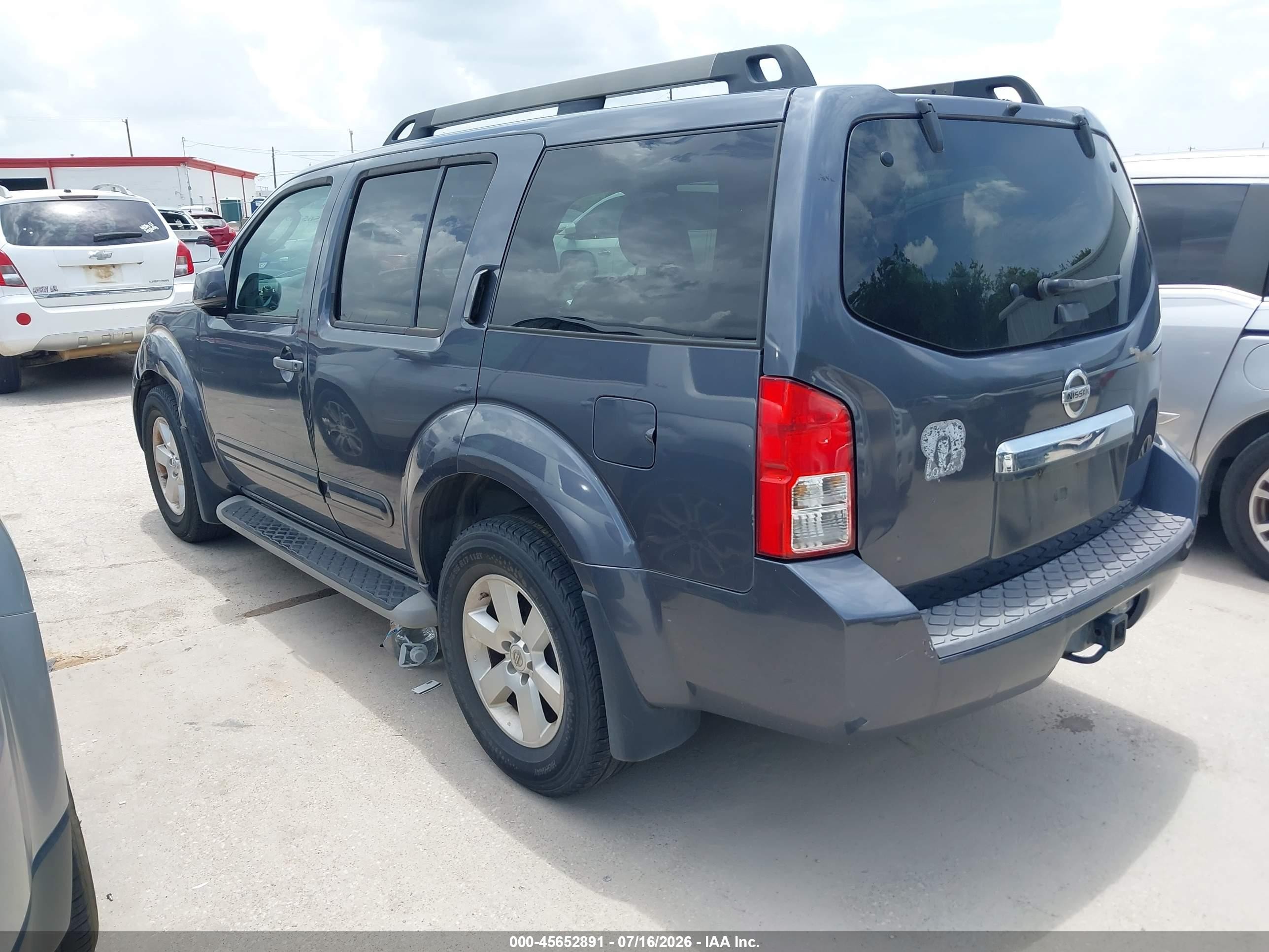 2011 Nissan Pathfinder Sv Gray vin: 5N1AR1NN3BC635568