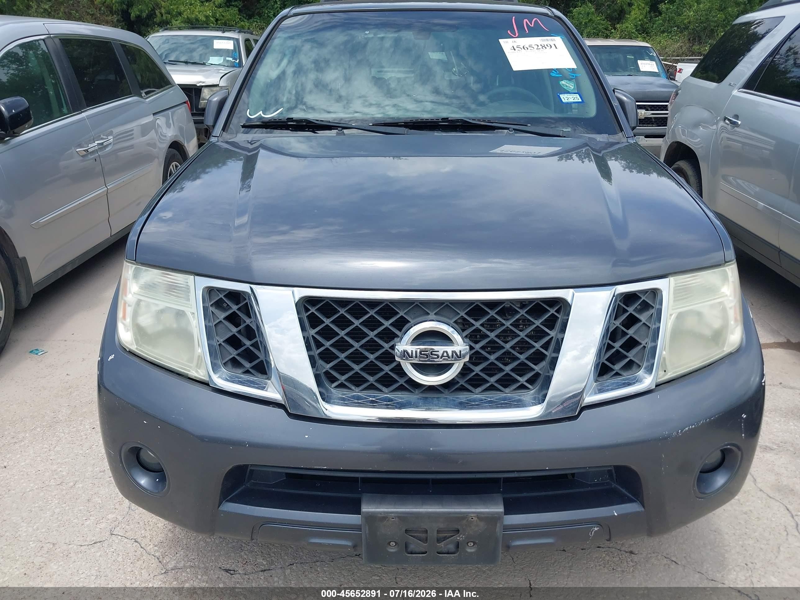 2011 Nissan Pathfinder Sv Gray vin: 5N1AR1NN3BC635568