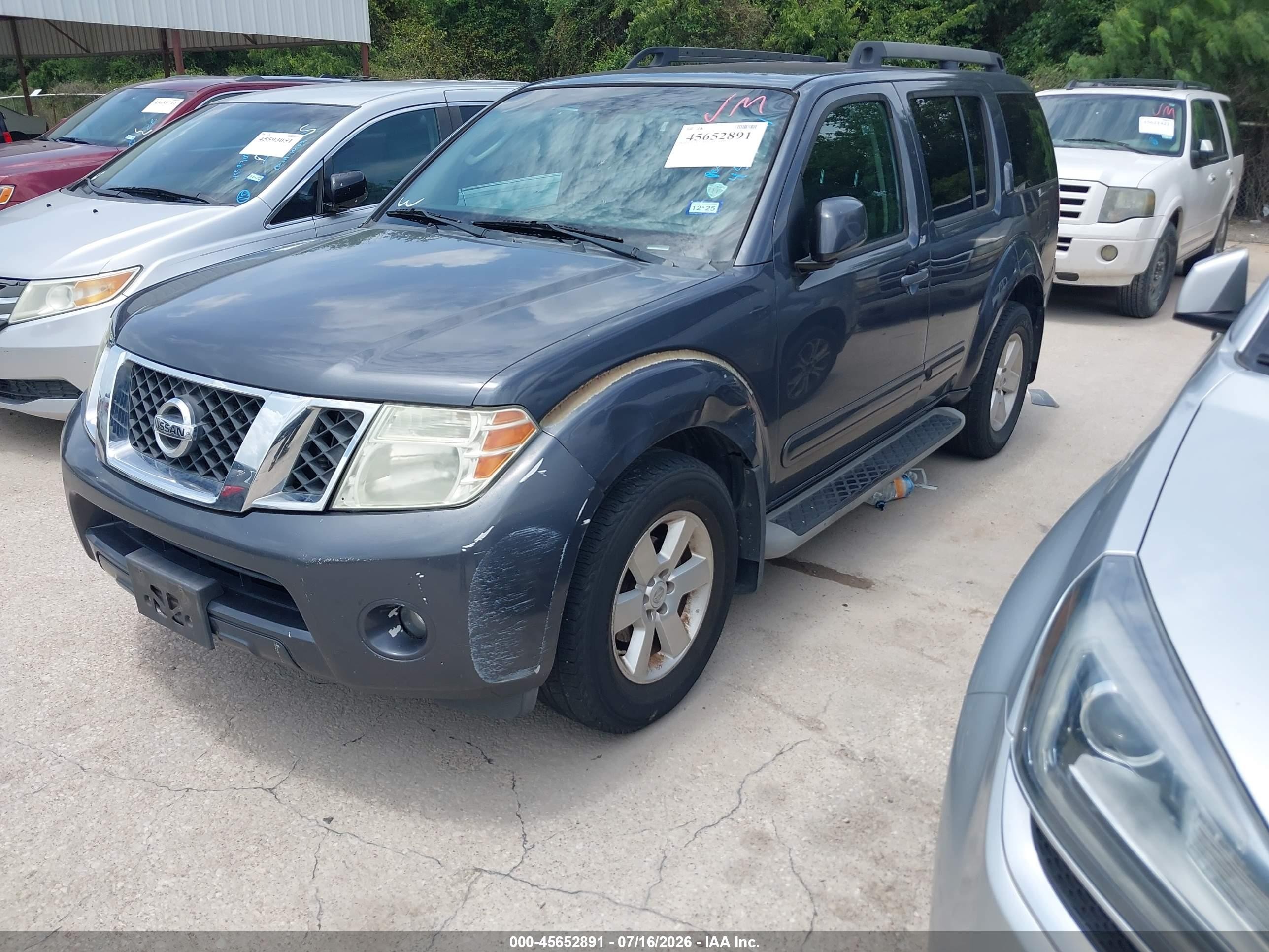 2011 Nissan Pathfinder Sv Gray vin: 5N1AR1NN3BC635568