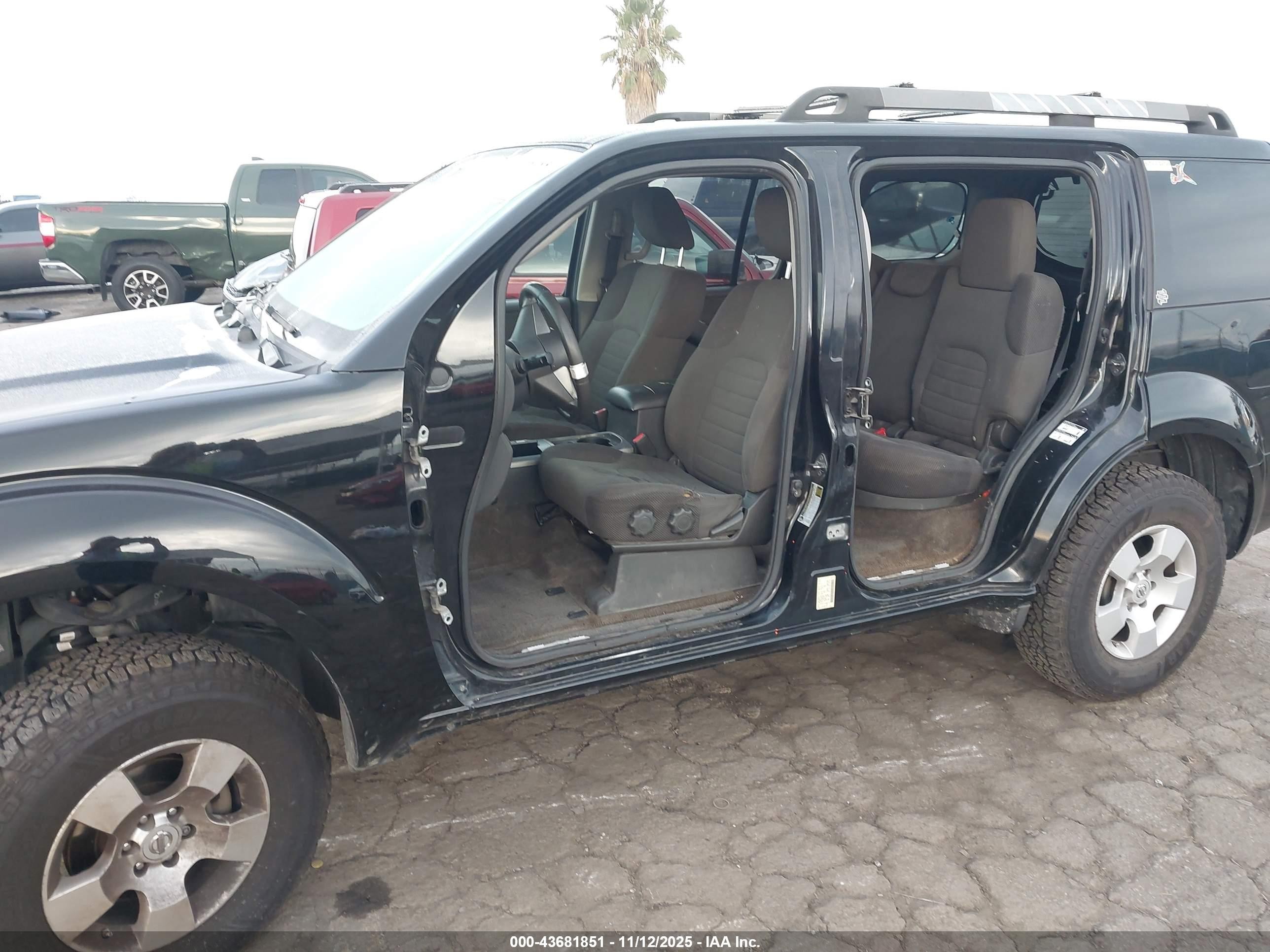 2012 Nissan Pathfinder S Черный vin: 5N1AR1NN3CC628055