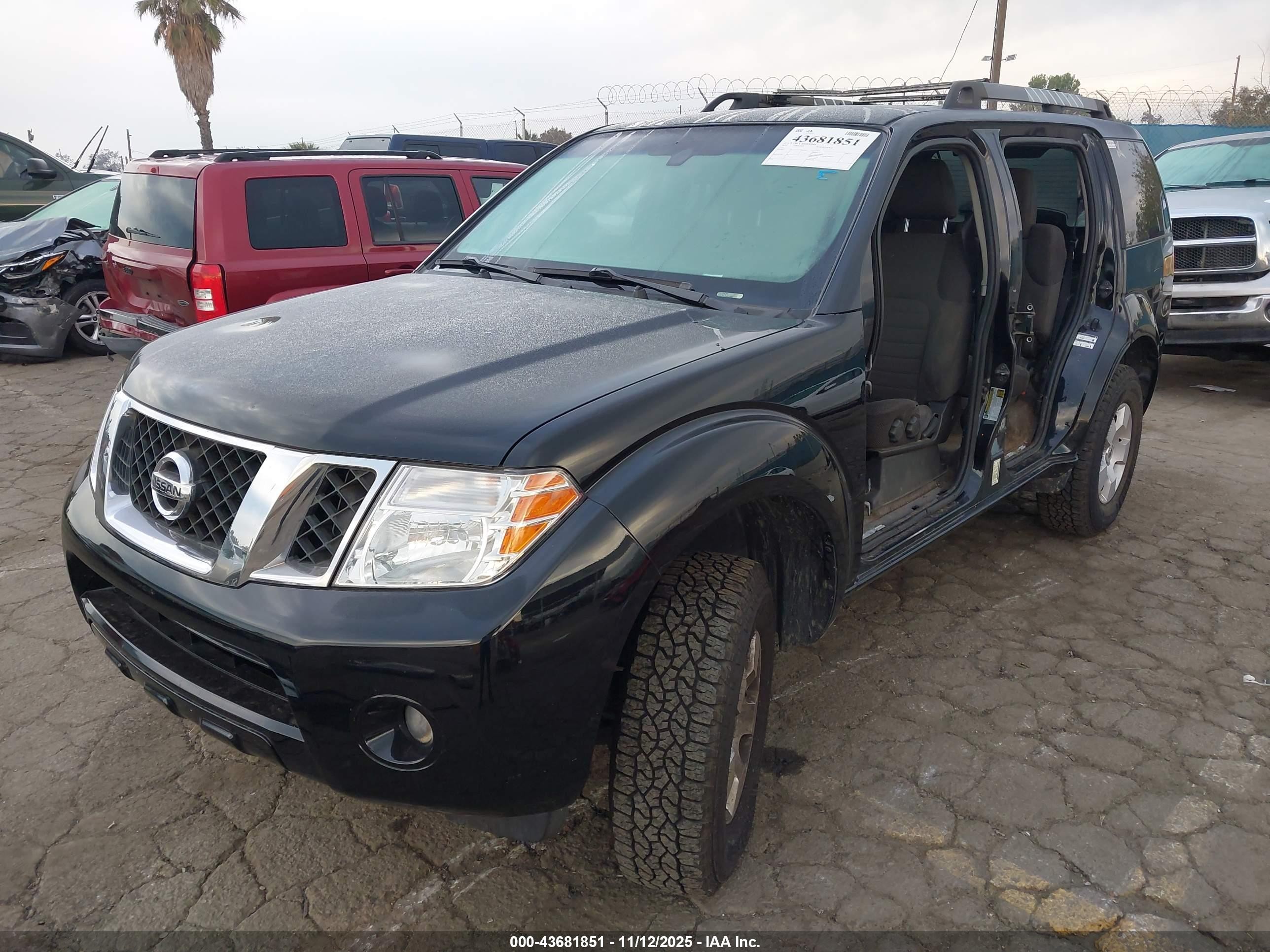 2012 Nissan Pathfinder S Черный vin: 5N1AR1NN3CC628055