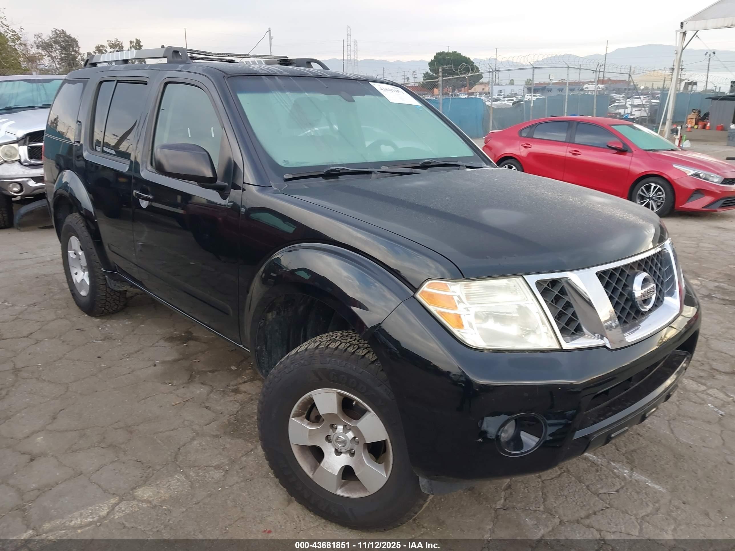 2012 Nissan Pathfinder S Черный vin: 5N1AR1NN3CC628055