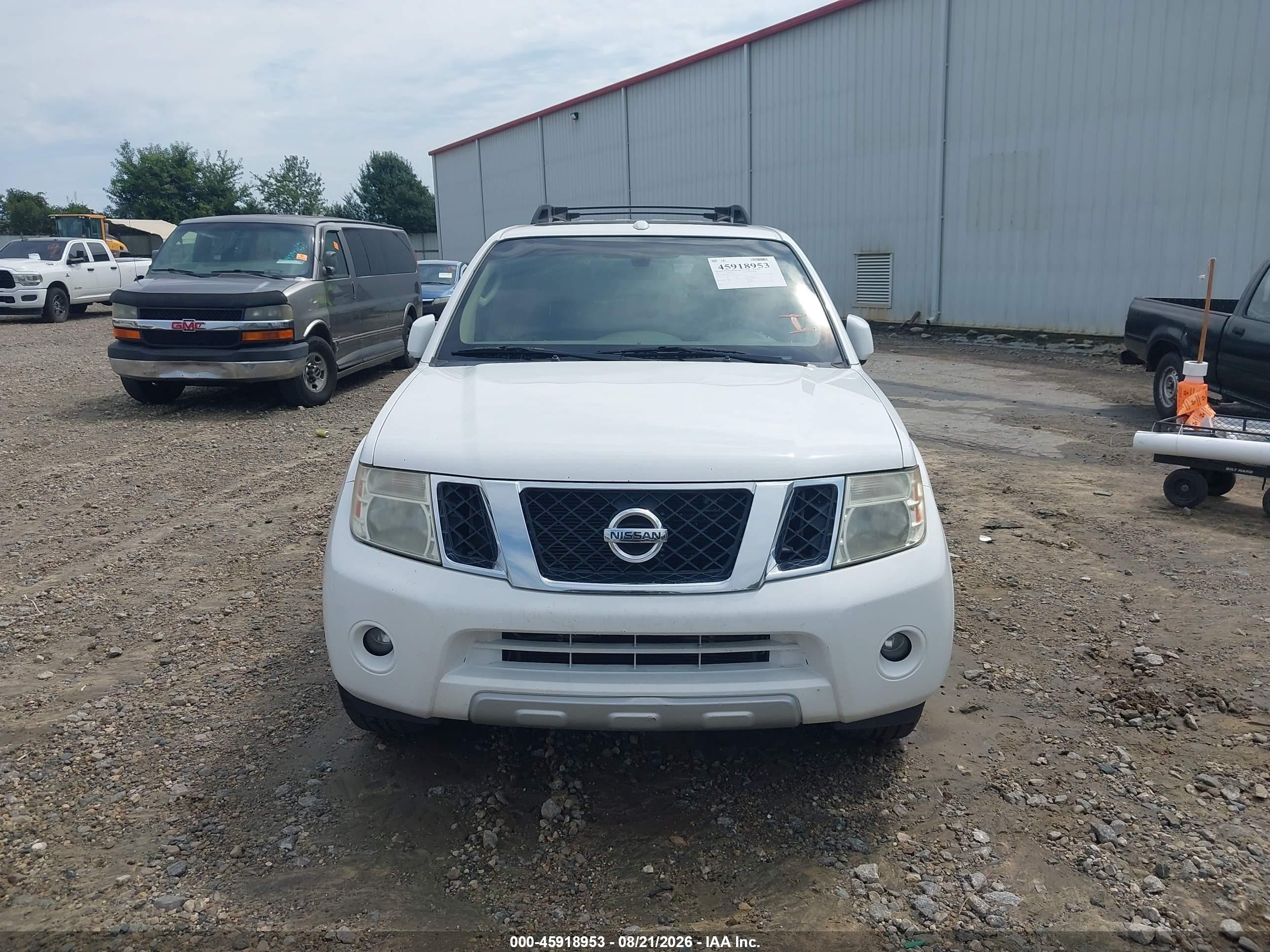 2012 Nissan Pathfinder Le White vin: 5N1AR1NN3CC640609