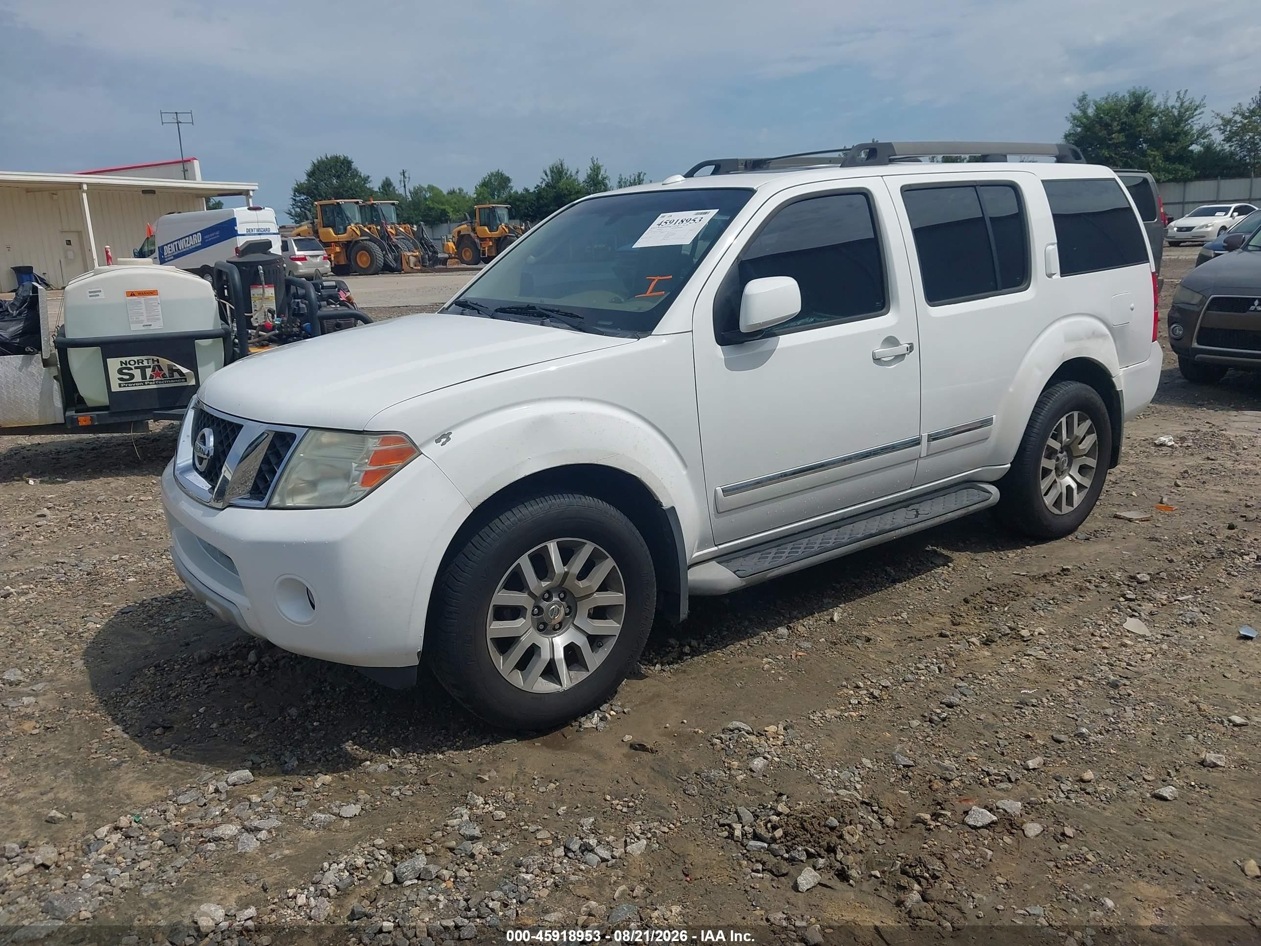 2012 Nissan Pathfinder Le White vin: 5N1AR1NN3CC640609