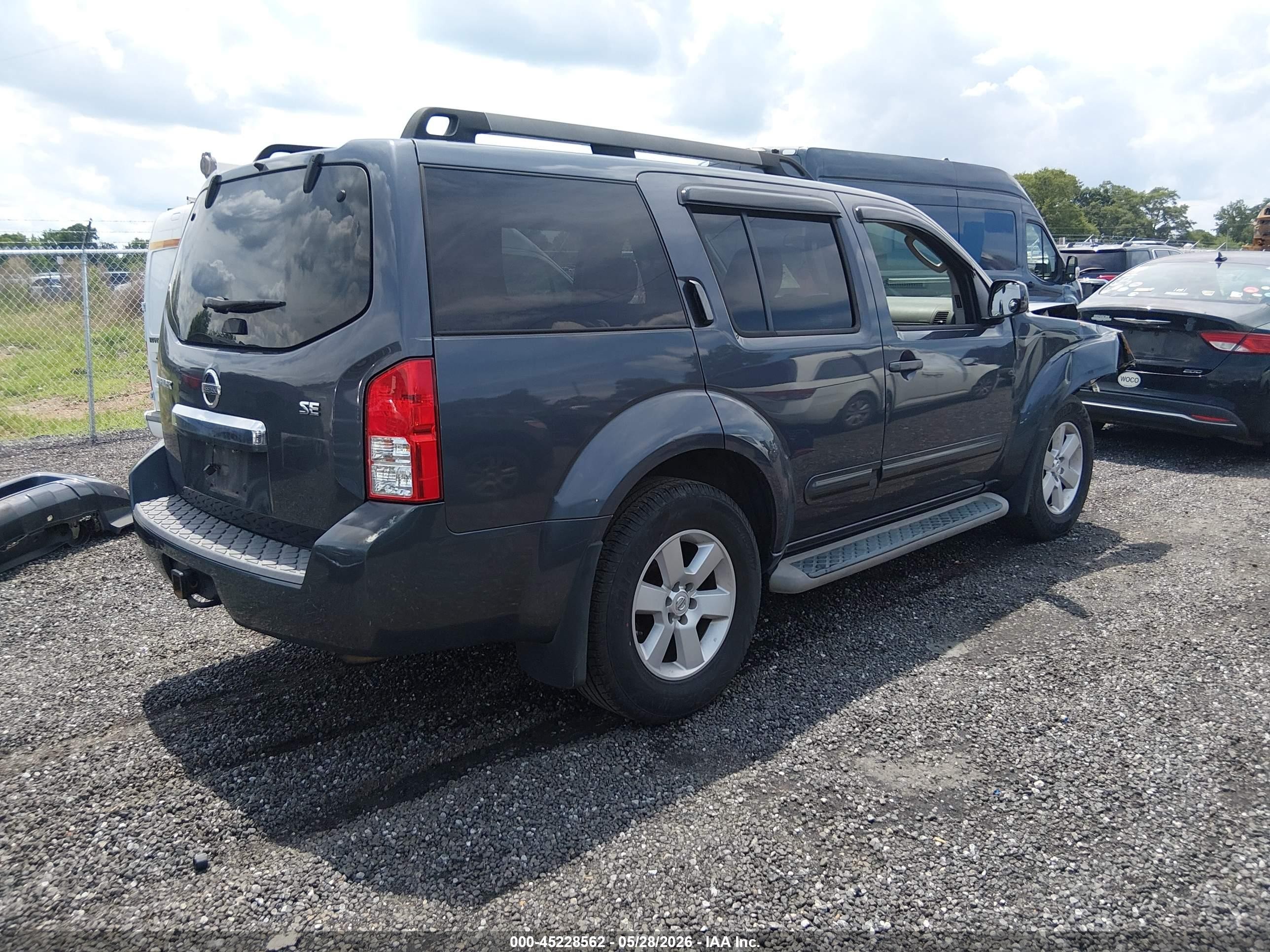 2010 Nissan Pathfinder Se Gray vin: 5N1AR1NN4AC601623