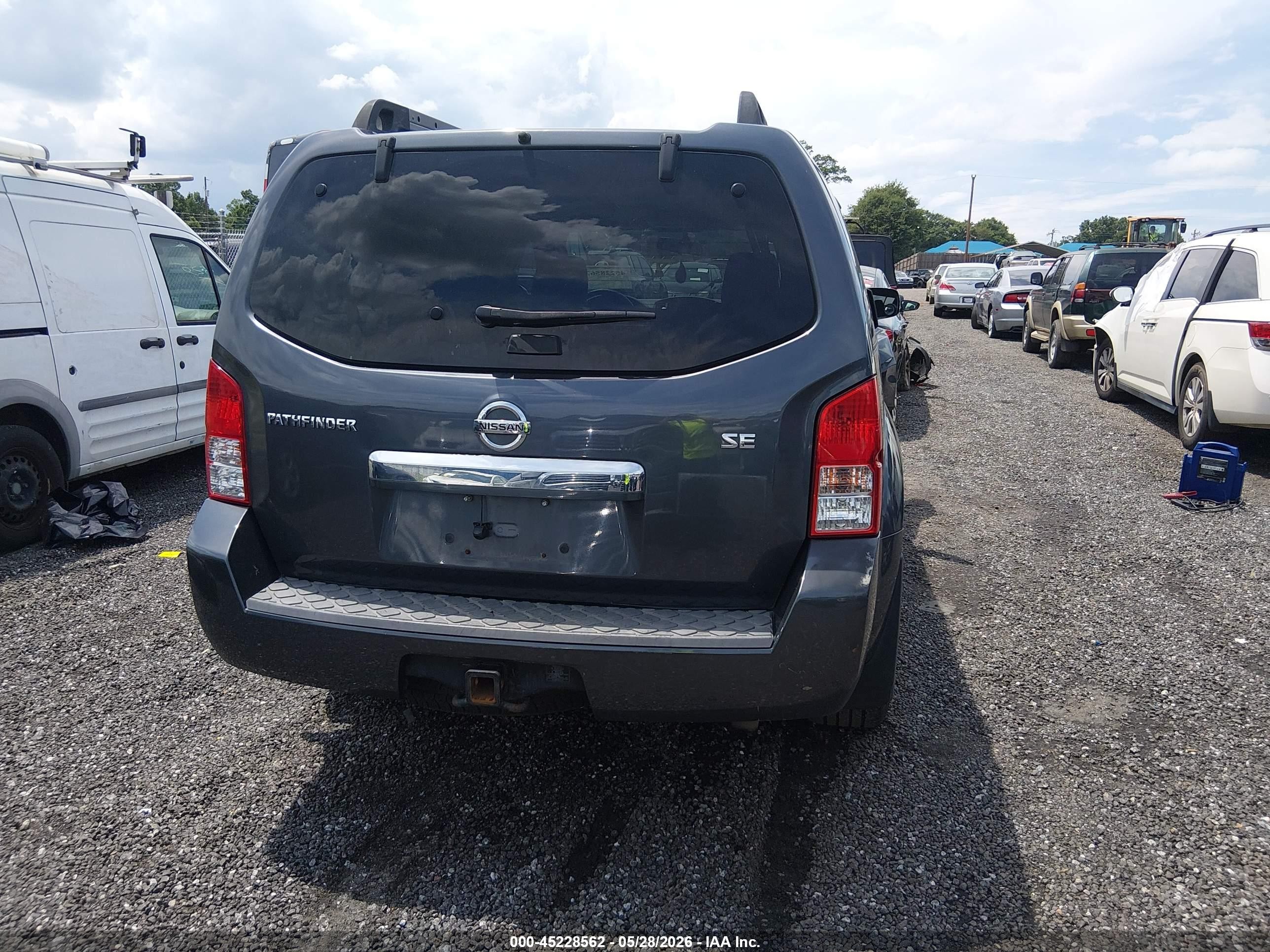 2010 Nissan Pathfinder Se Gray vin: 5N1AR1NN4AC601623