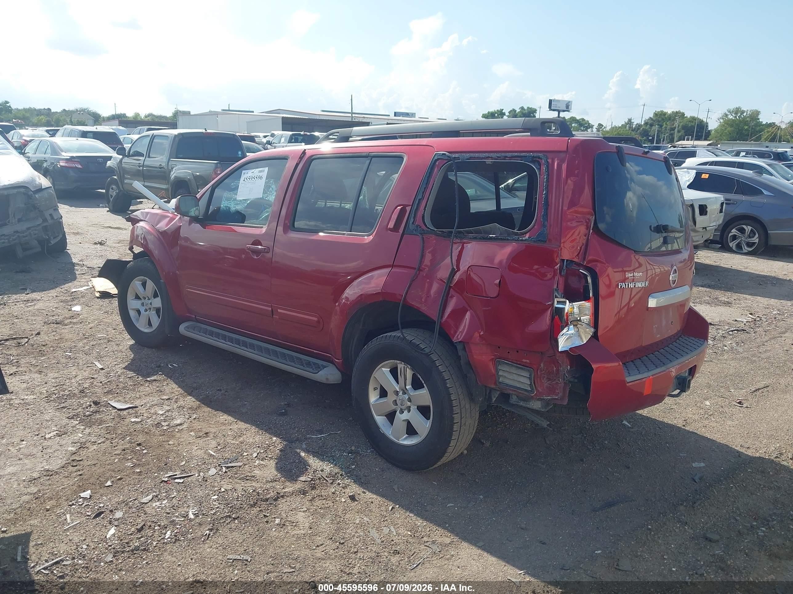 2010 Nissan Pathfinder Se Red vin: 5N1AR1NN5AC618141