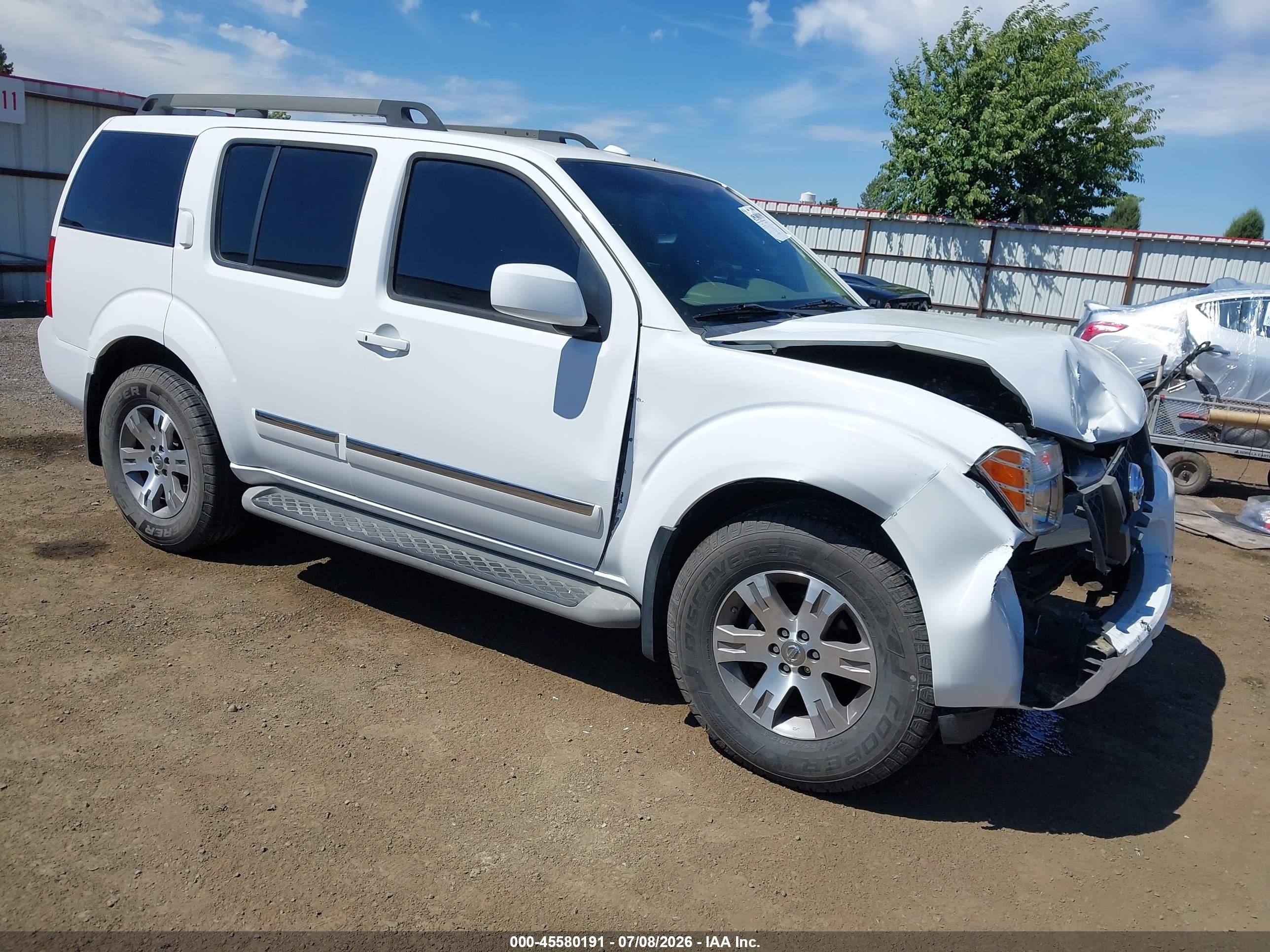 2011 Nissan Pathfinder Silver White vin: 5N1AR1NN5BC628668