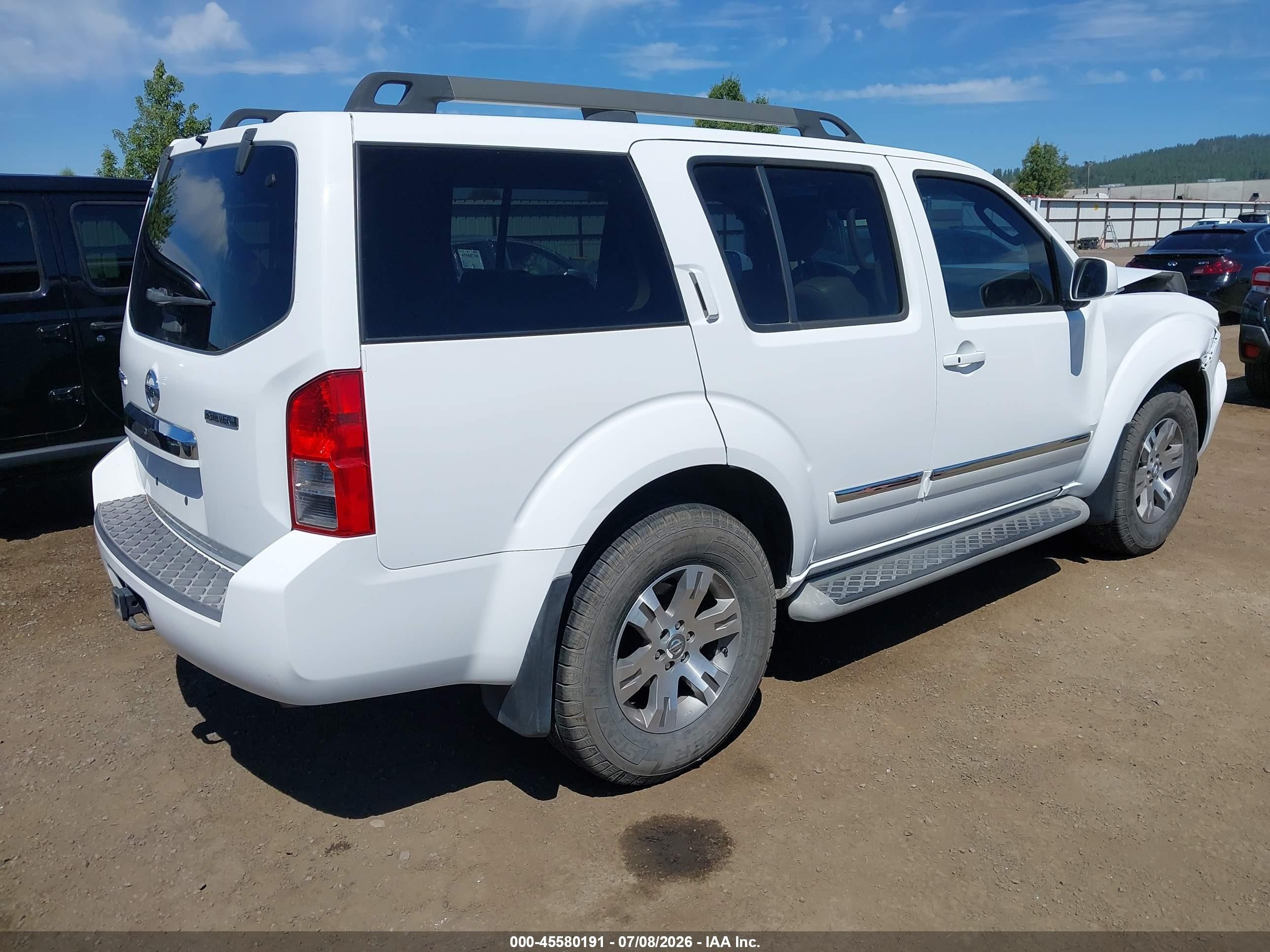 2011 Nissan Pathfinder Silver White vin: 5N1AR1NN5BC628668