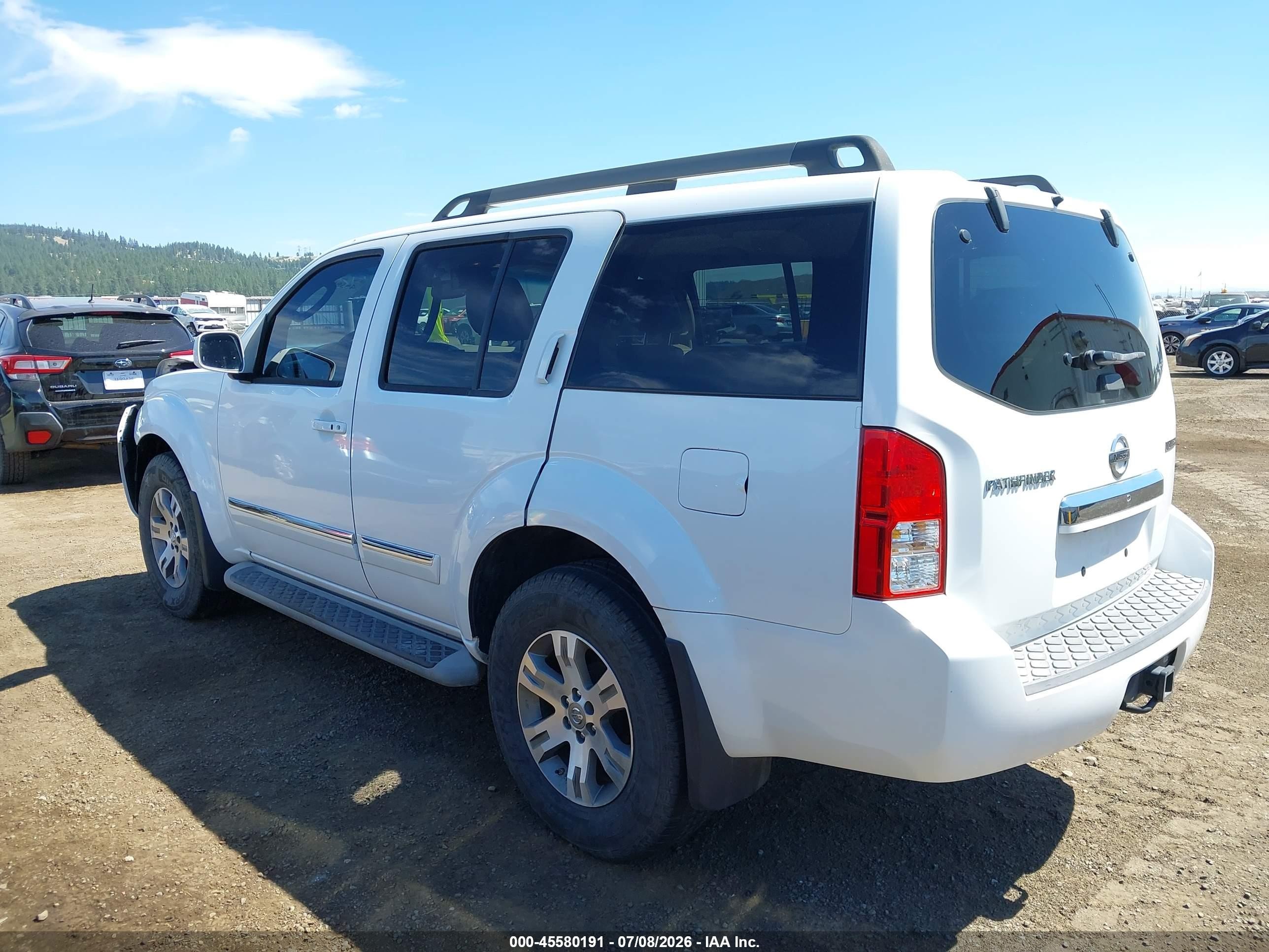 2011 Nissan Pathfinder Silver White vin: 5N1AR1NN5BC628668