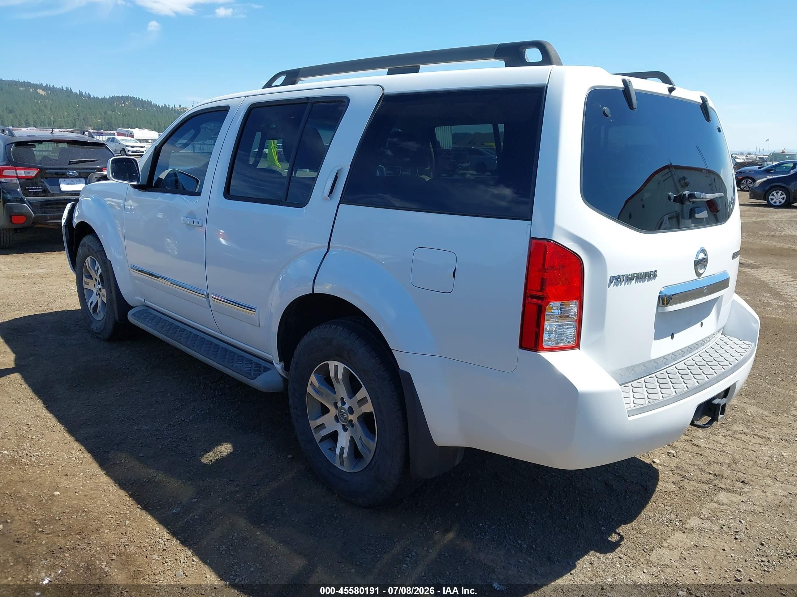 2011 Nissan Pathfinder Silver White vin: 5N1AR1NN5BC628668