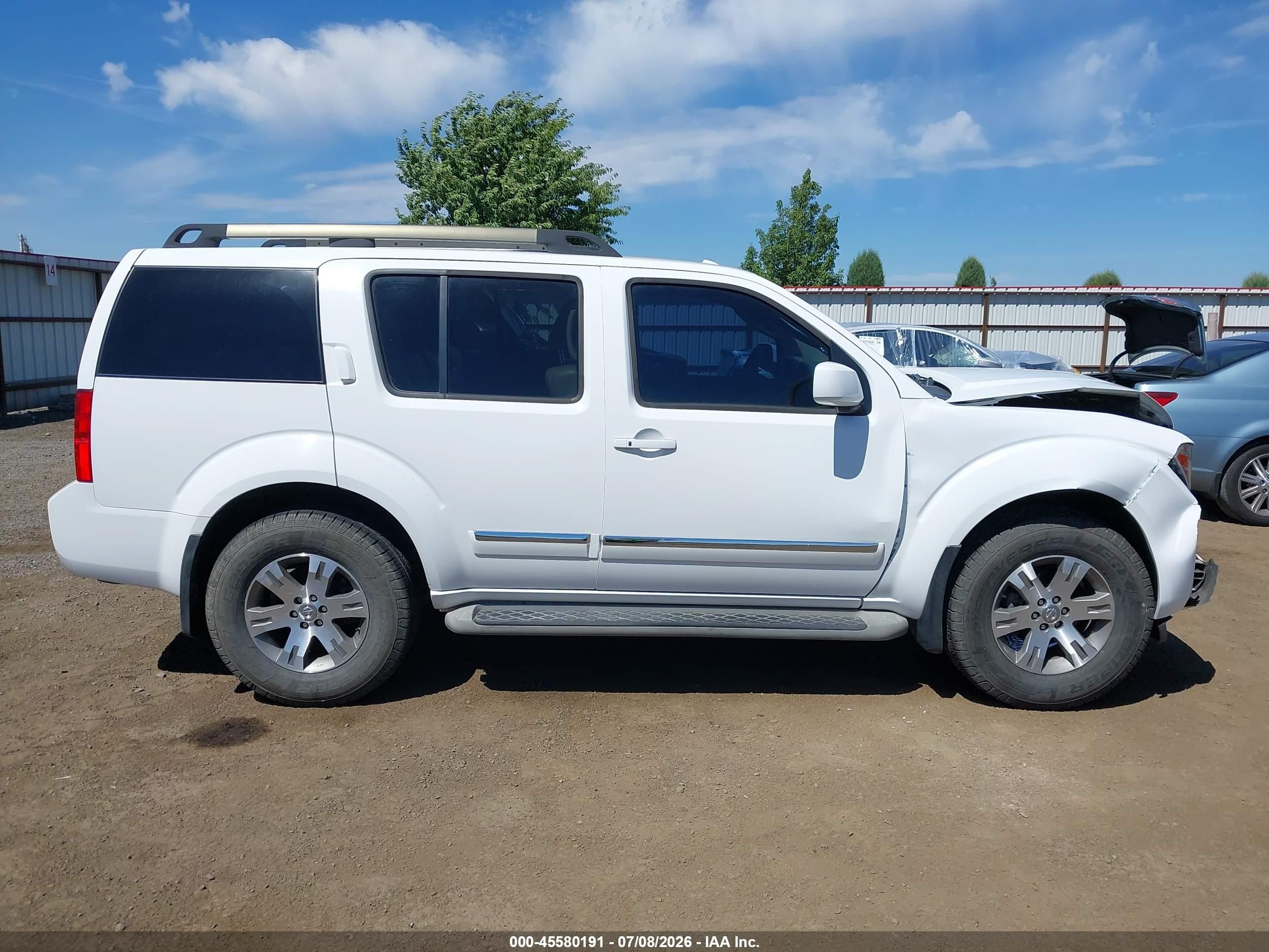 2011 Nissan Pathfinder Silver White vin: 5N1AR1NN5BC628668