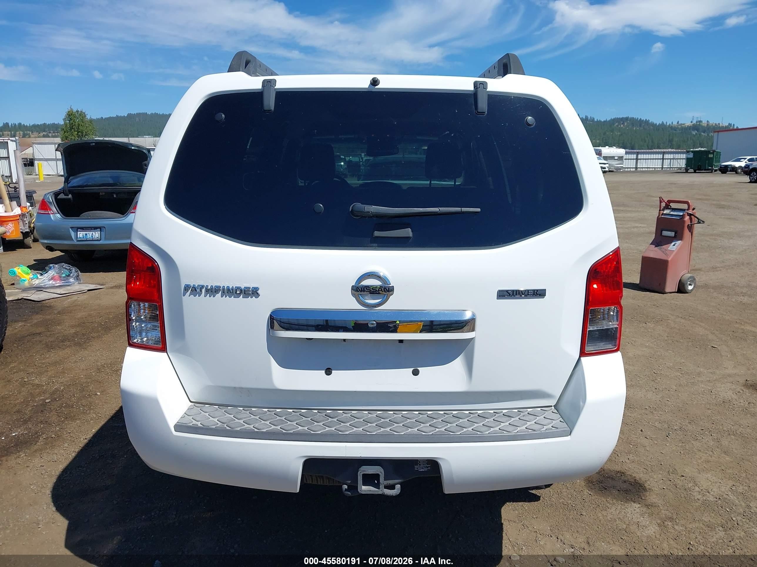 2011 Nissan Pathfinder Silver White vin: 5N1AR1NN5BC628668