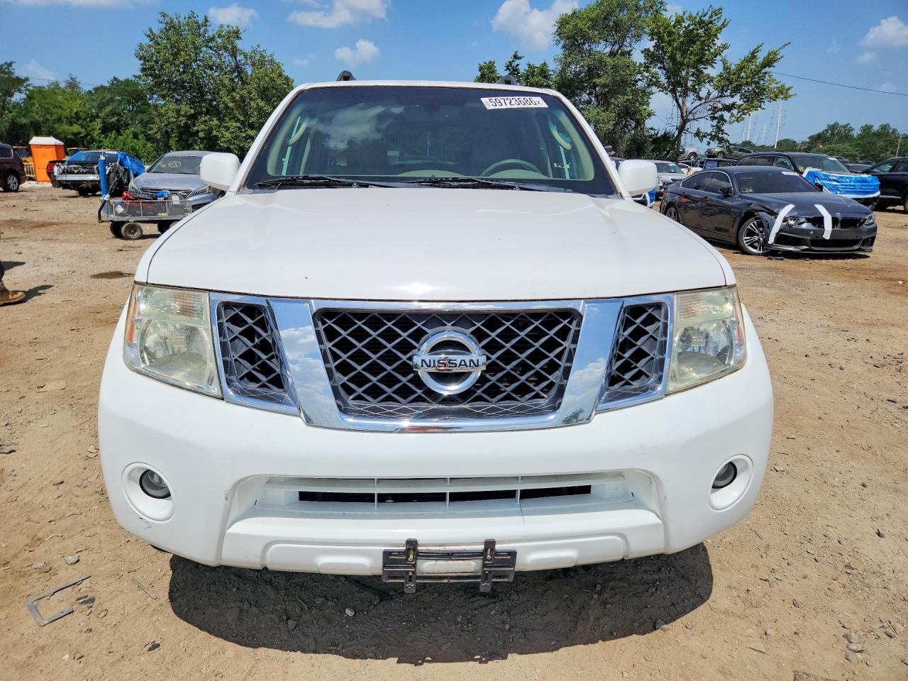 2012 Nissan Pathfinder S White vin: 5N1AR1NN5CC617395