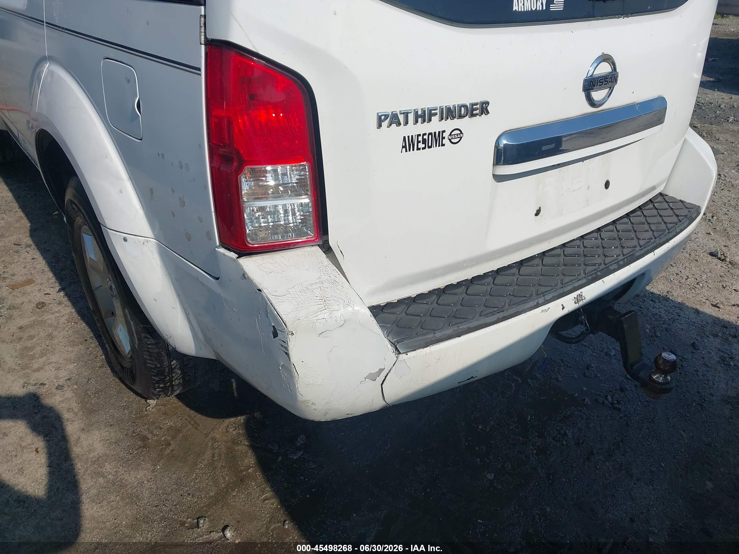2011 Nissan Pathfinder S White vin: 5N1AR1NN6BC612608