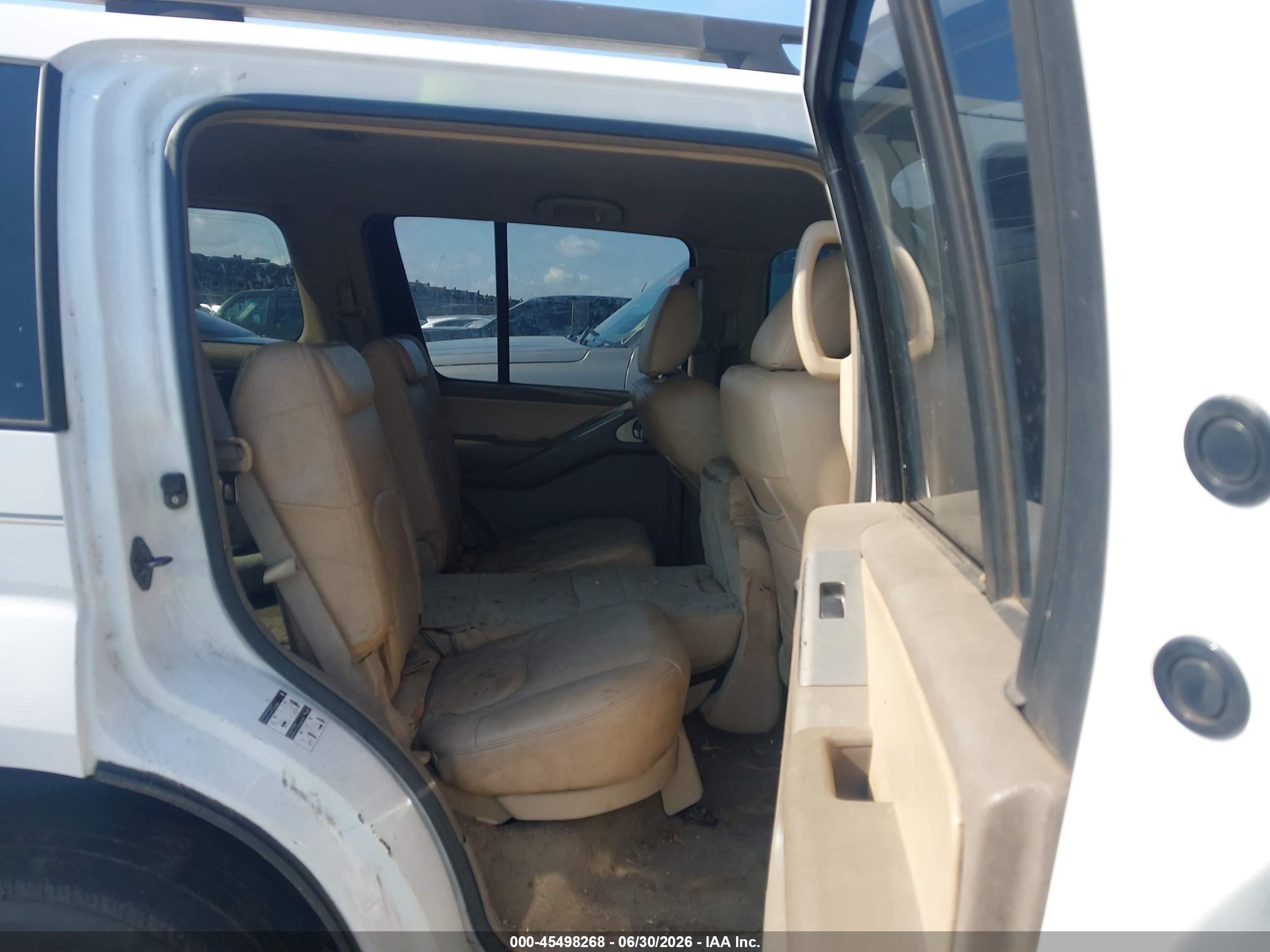 2011 Nissan Pathfinder S White vin: 5N1AR1NN6BC612608
