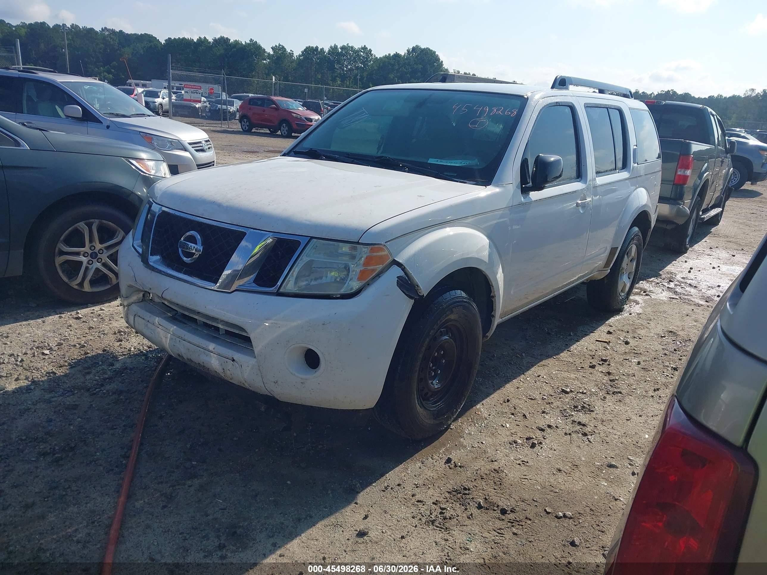 2011 Nissan Pathfinder S White vin: 5N1AR1NN6BC612608