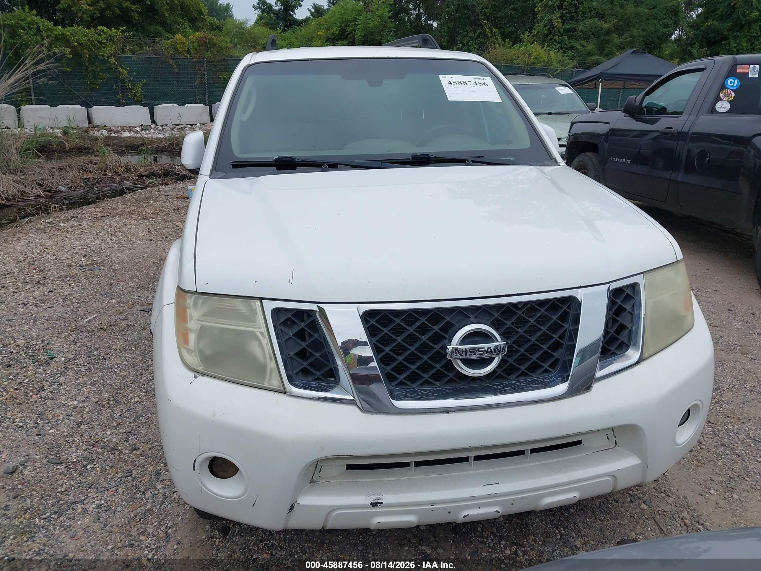 2011 Nissan Pathfinder Sv White vin: 5N1AR1NN6BC617260