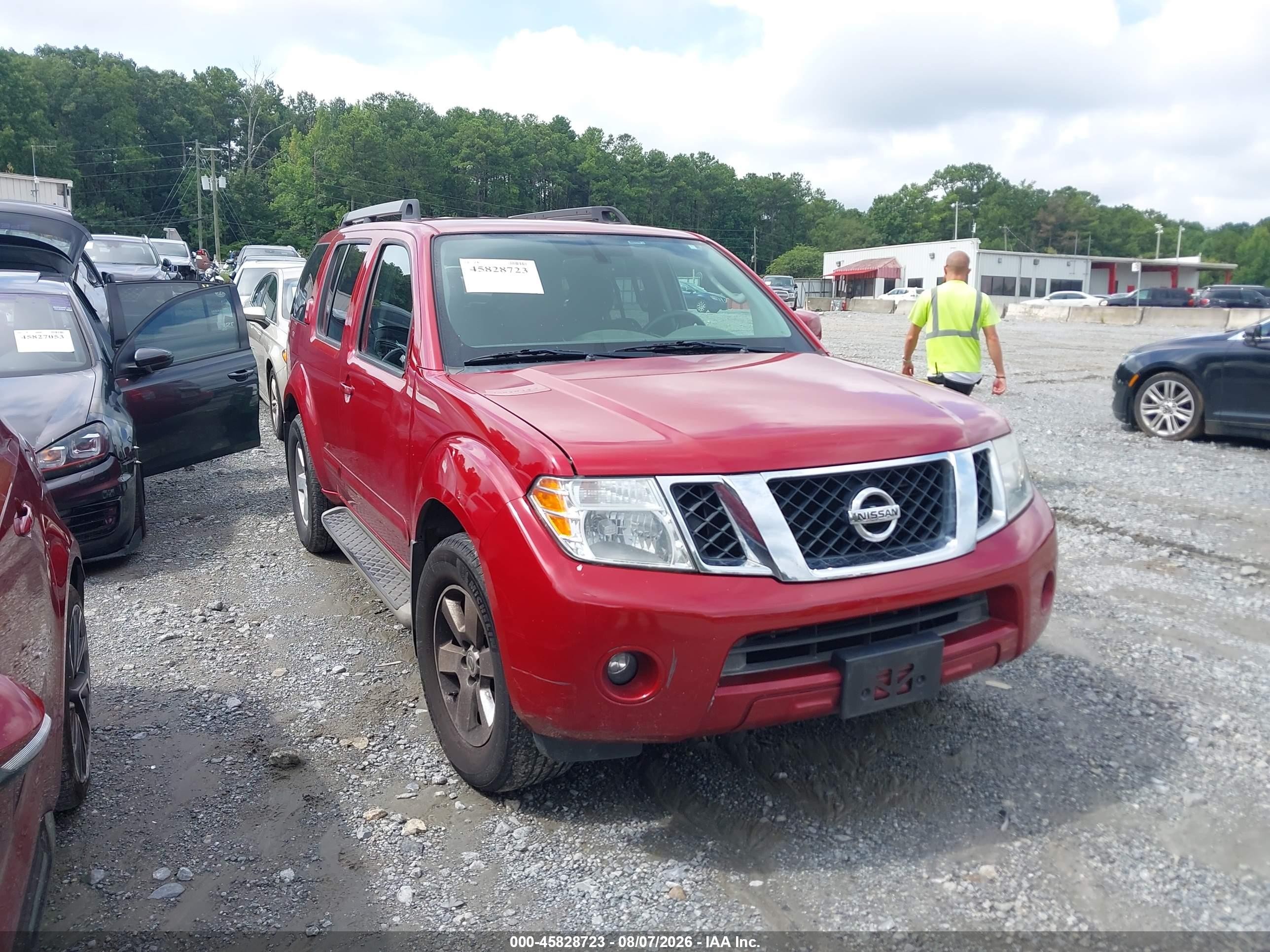 2012 Nissan Pathfinder Sv Red vin: 5N1AR1NN6CC619253