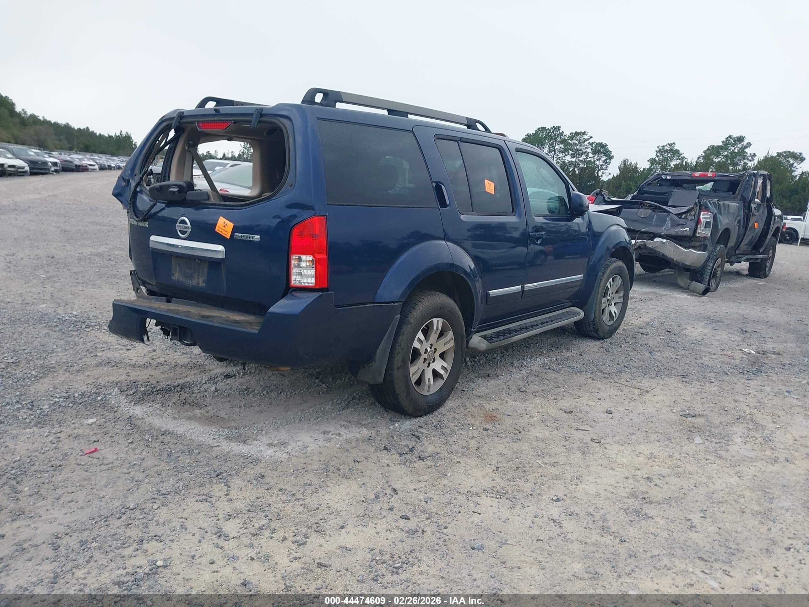 2012 Nissan Pathfinder Silver Blue vin: 5N1AR1NN6CC631242