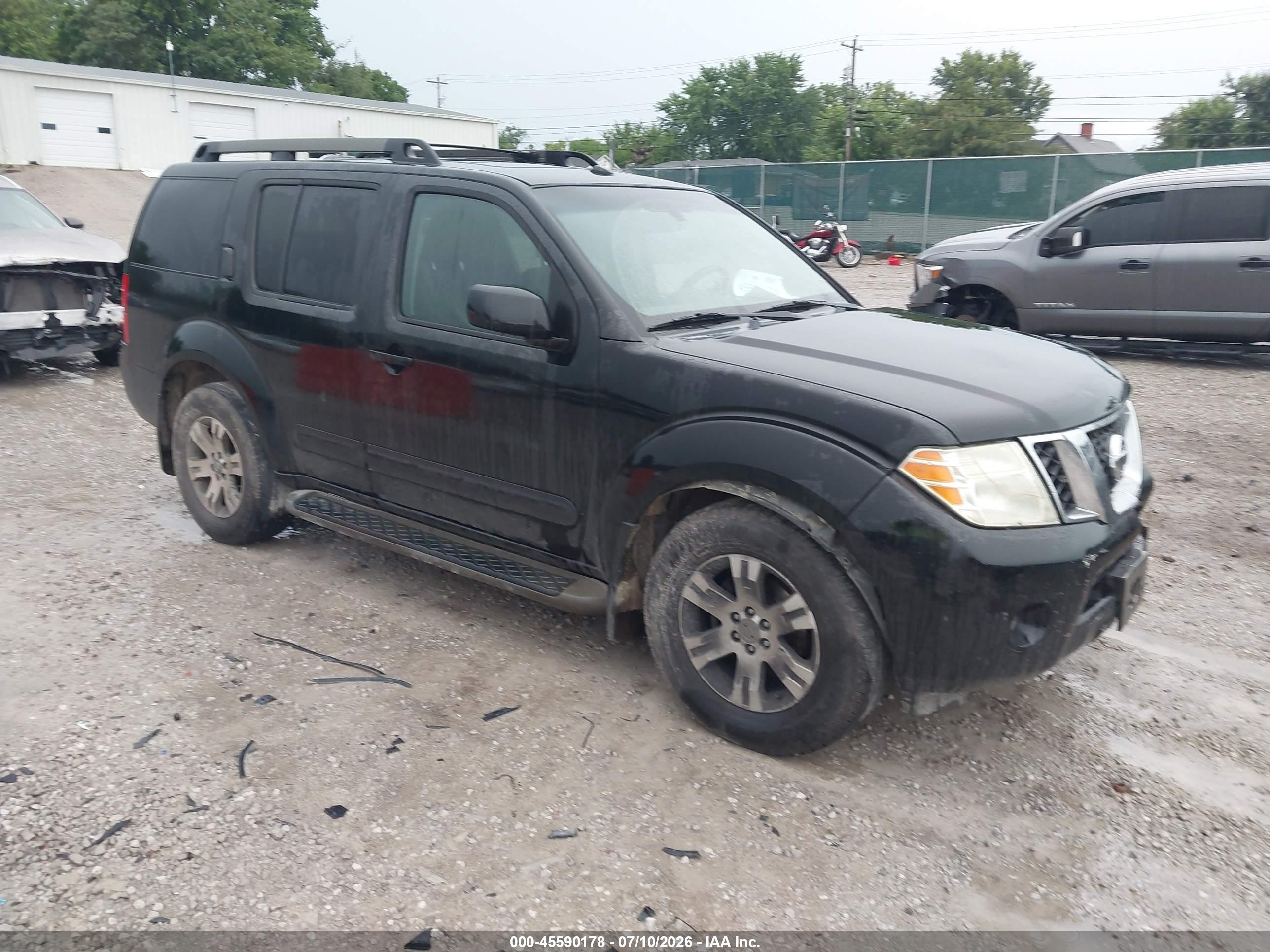 2010 Nissan Pathfinder Se Black vin: 5N1AR1NN7AC604032