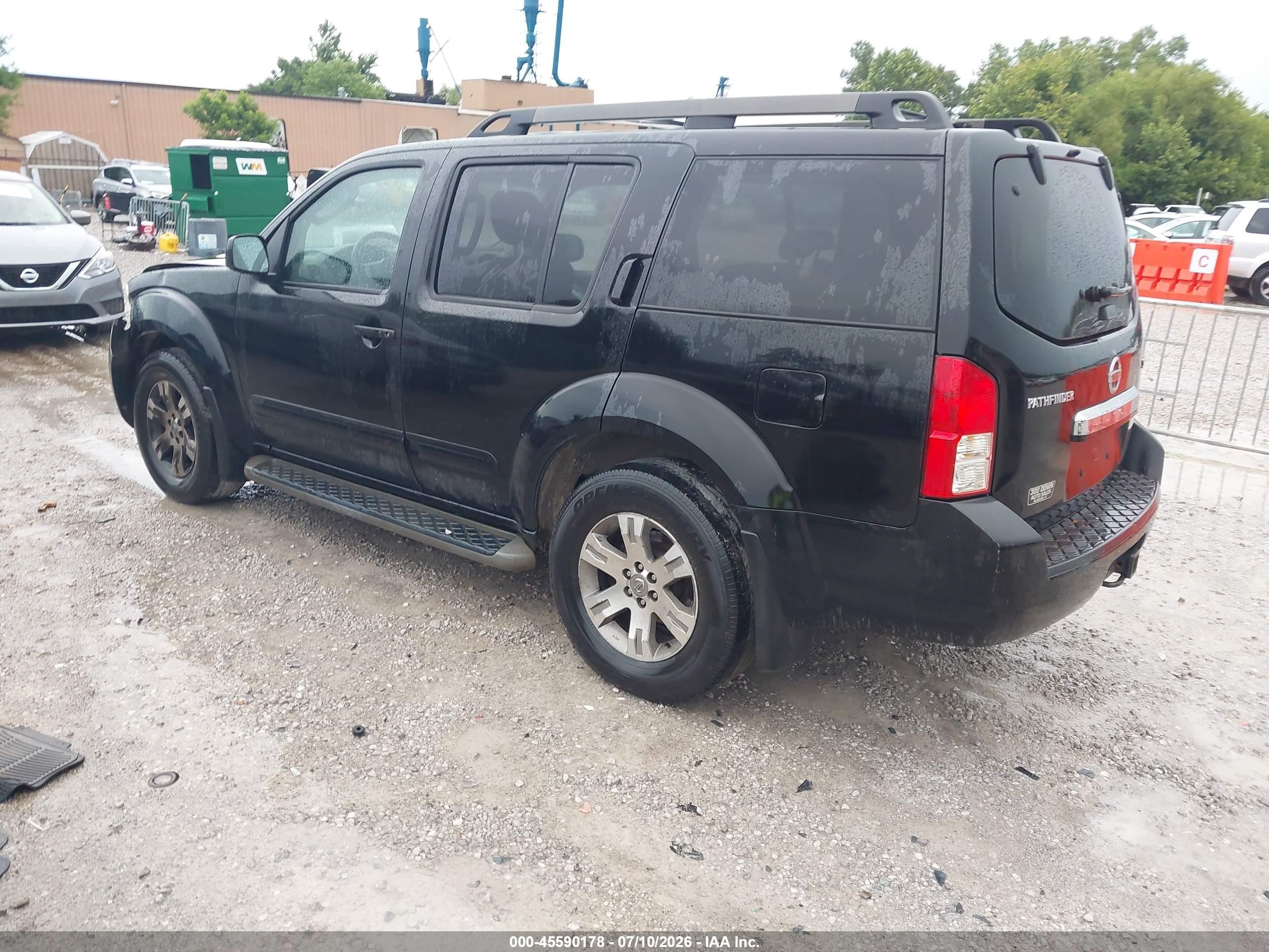 2010 Nissan Pathfinder Se Black vin: 5N1AR1NN7AC604032