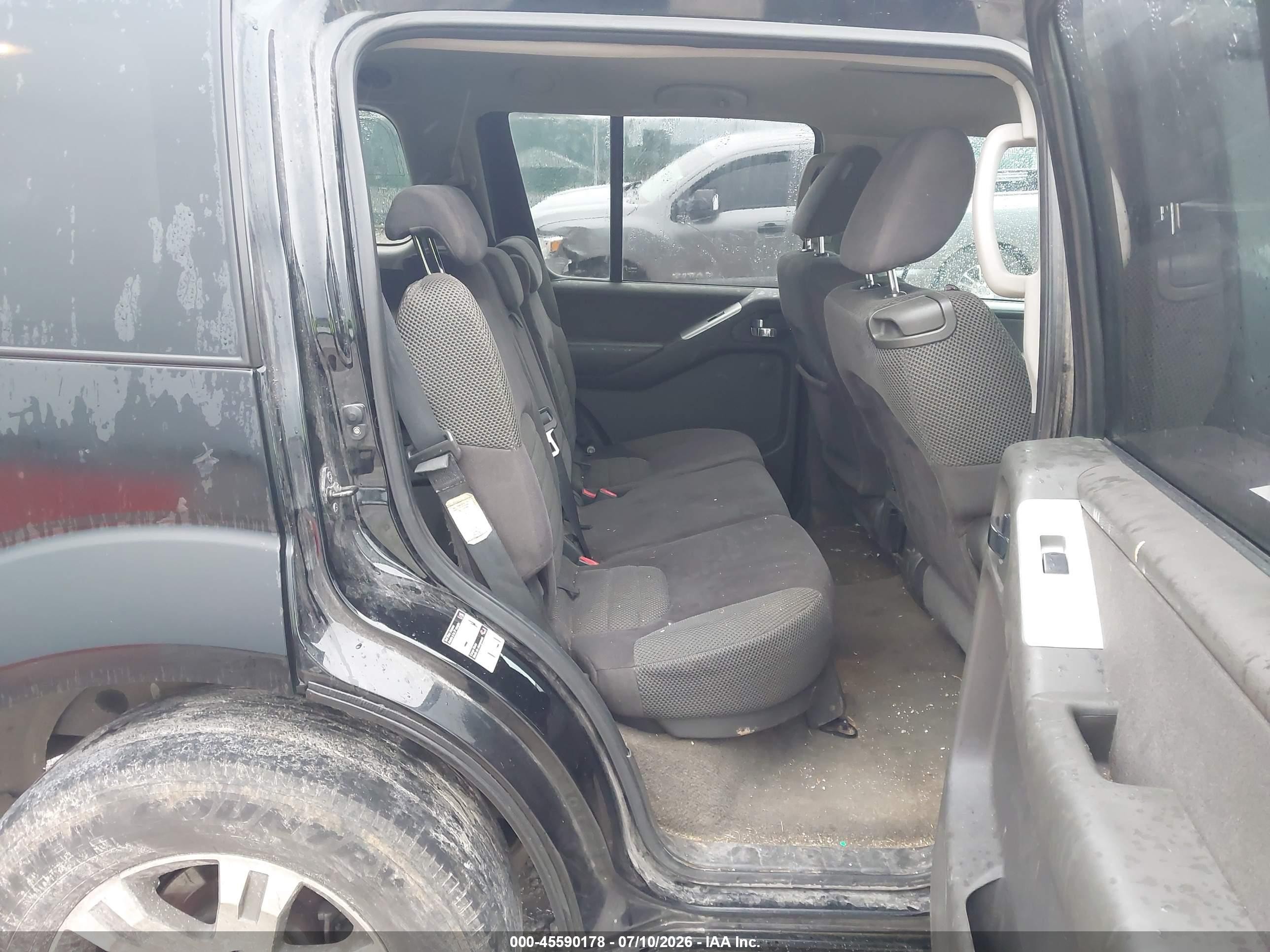 2010 Nissan Pathfinder Se Black vin: 5N1AR1NN7AC604032
