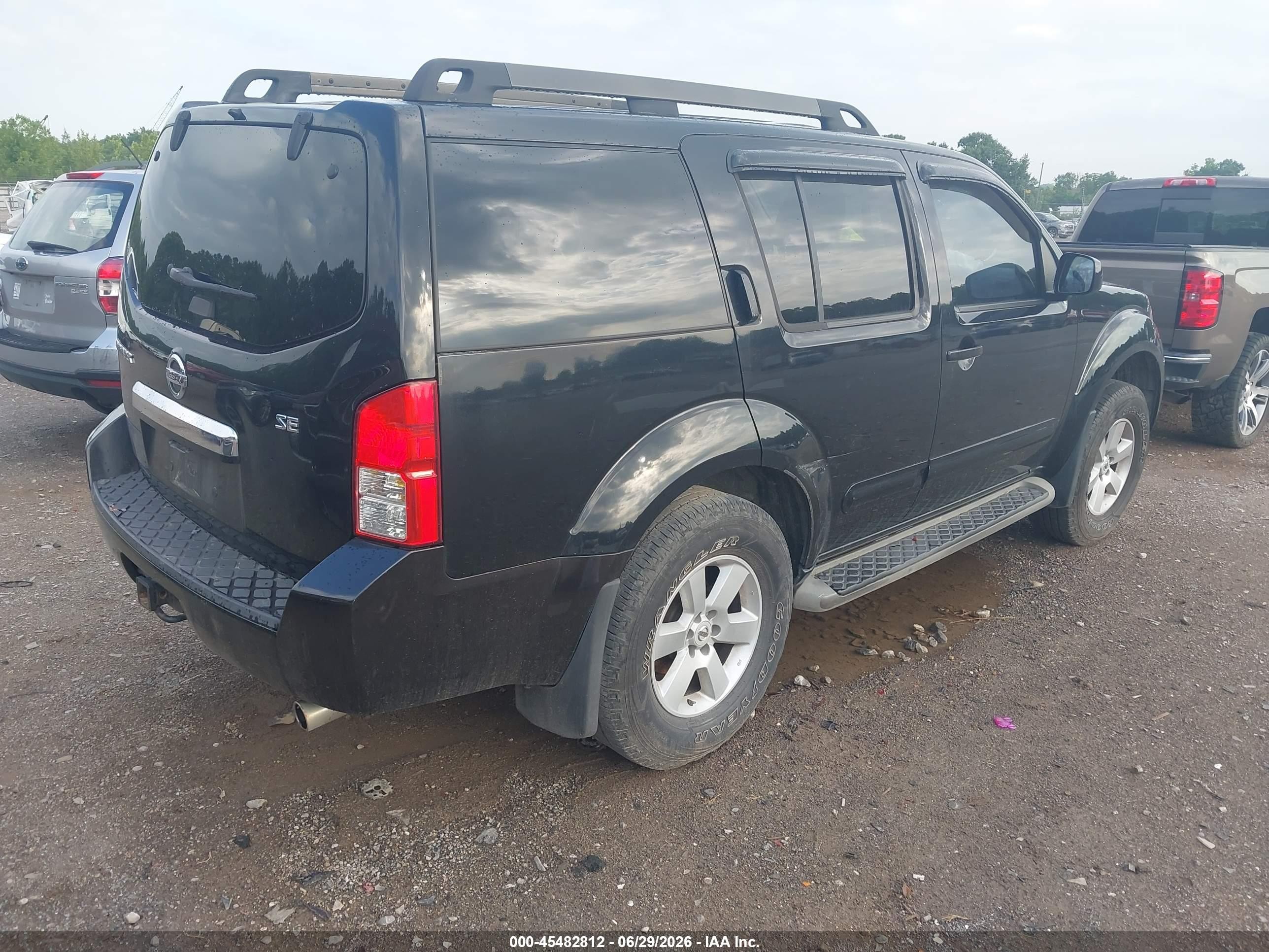 2010 Nissan Pathfinder Se Black vin: 5N1AR1NN7AC608498