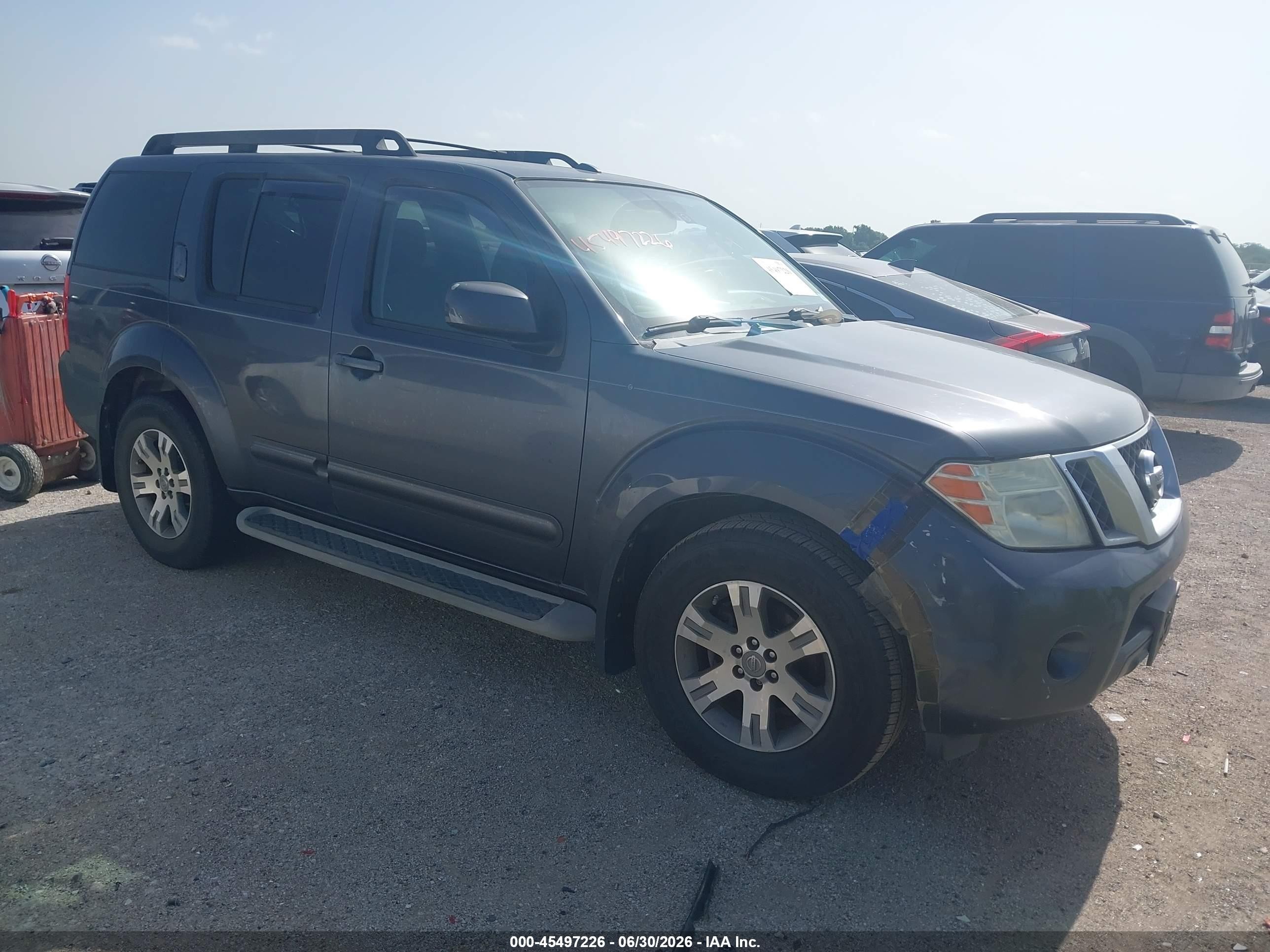 2010 Nissan Pathfinder Se Gray vin: 5N1AR1NN7AC624295