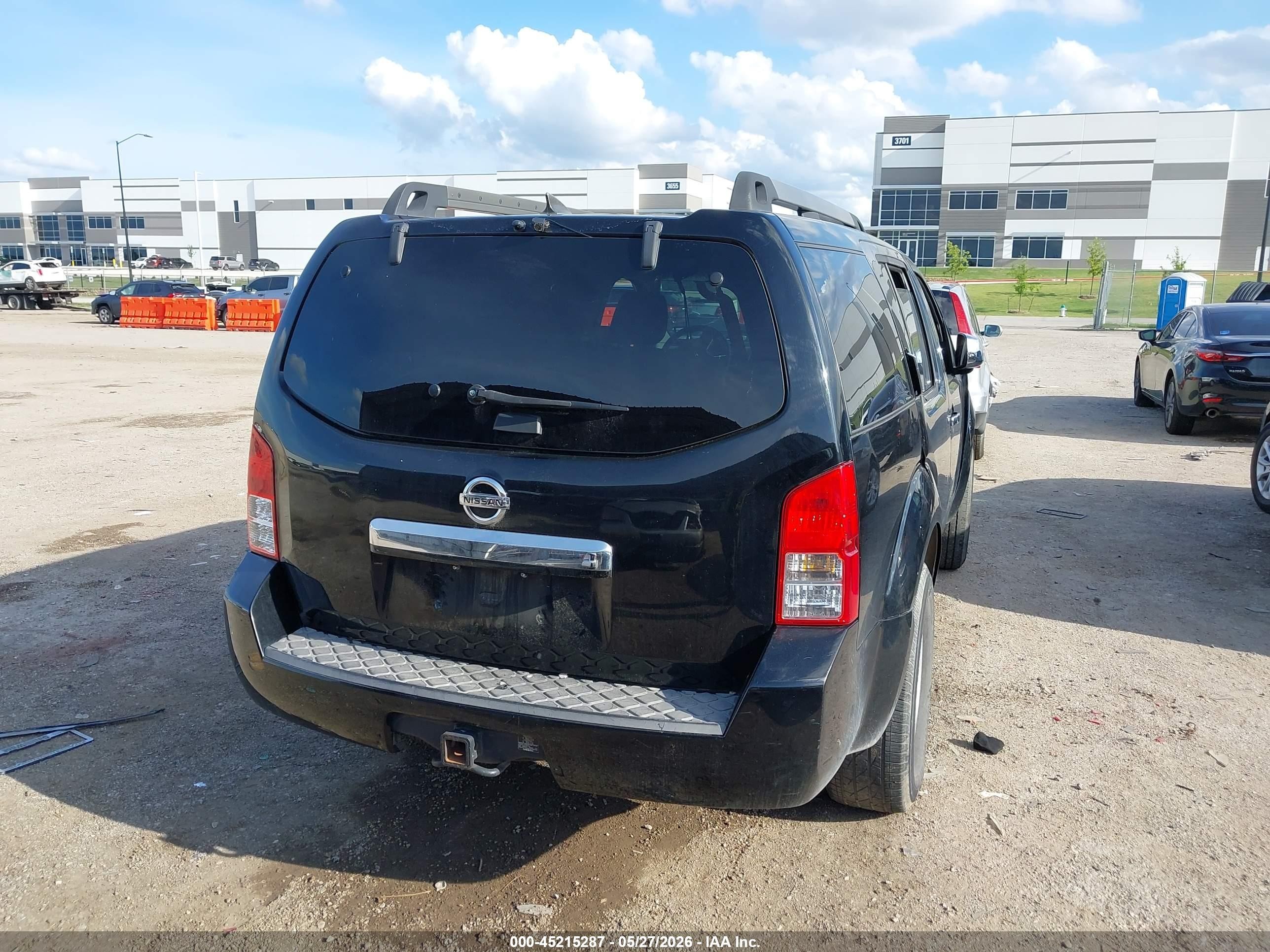 2011 Nissan Pathfinder S Black vin: 5N1AR1NN7BC601519