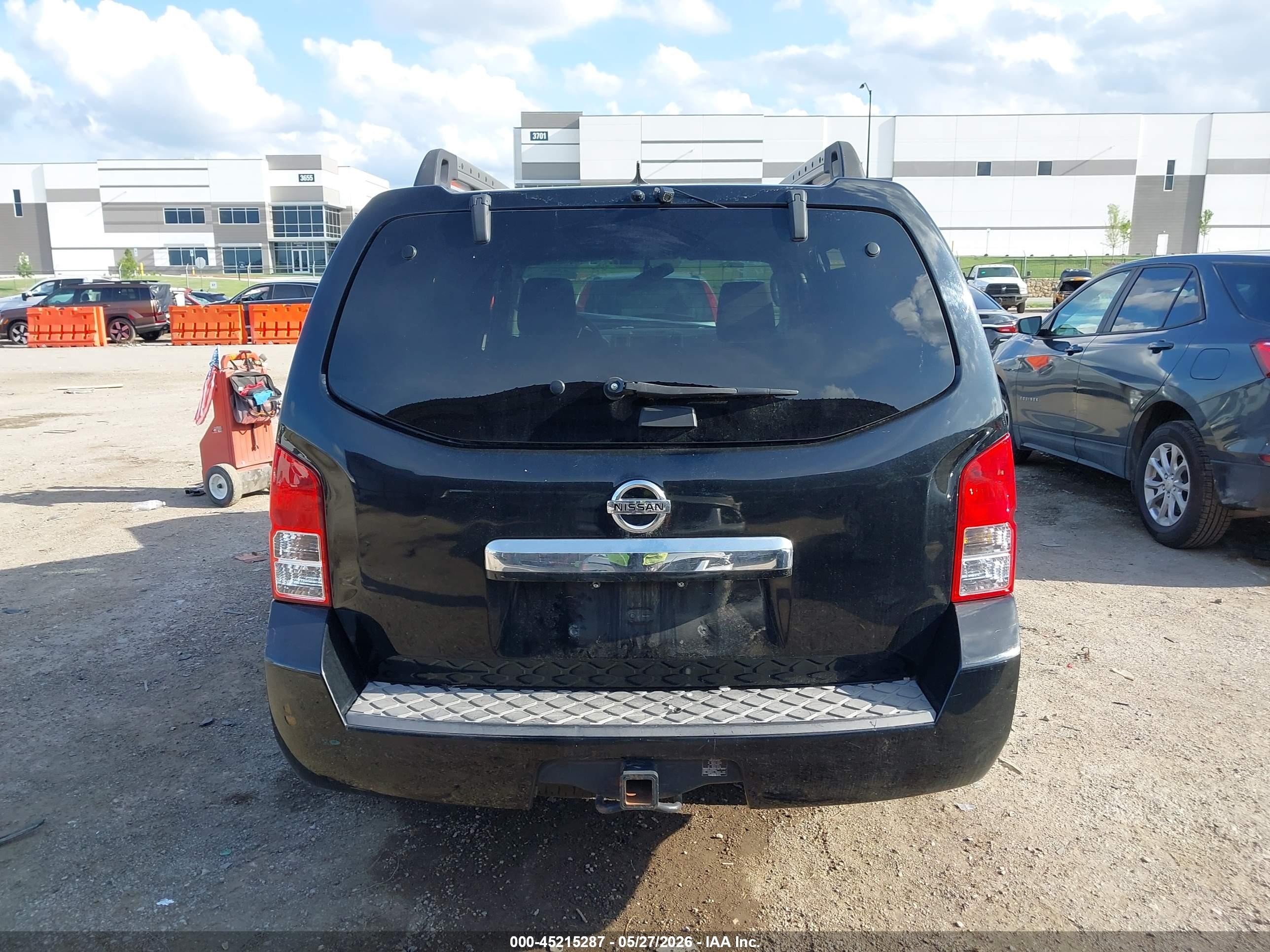 2011 Nissan Pathfinder S Black vin: 5N1AR1NN7BC601519