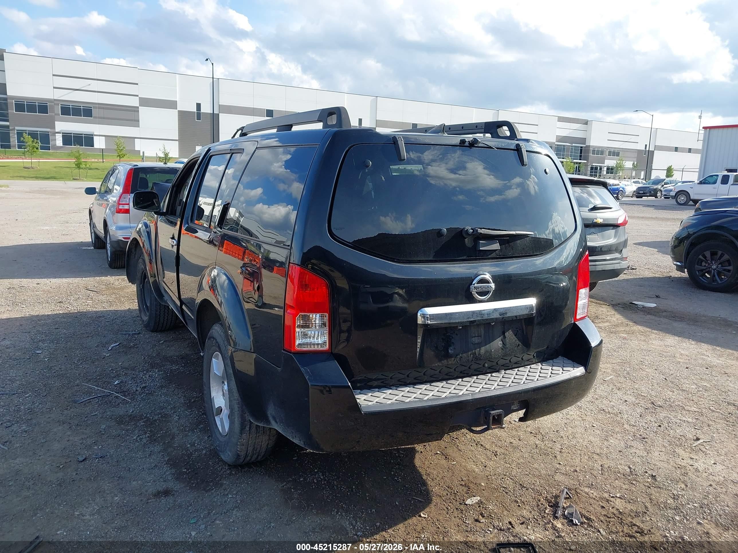 2011 Nissan Pathfinder S Black vin: 5N1AR1NN7BC601519