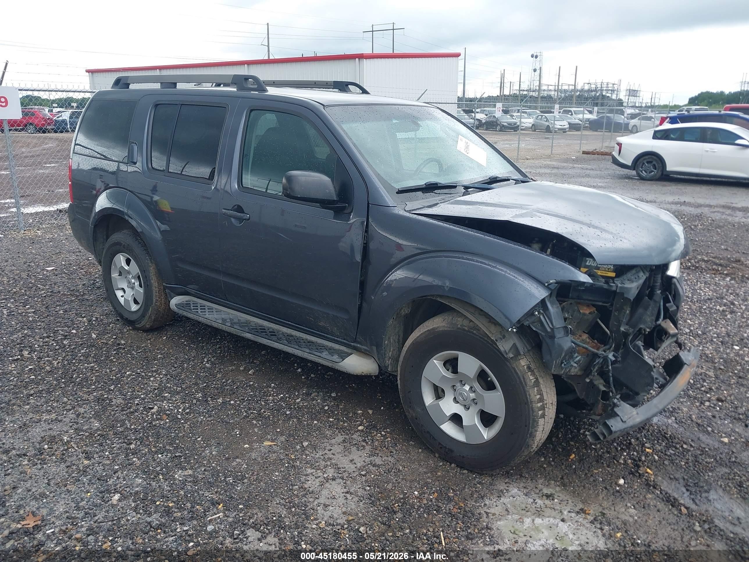 2011 Nissan Pathfinder S Gray vin: 5N1AR1NN7BC619860