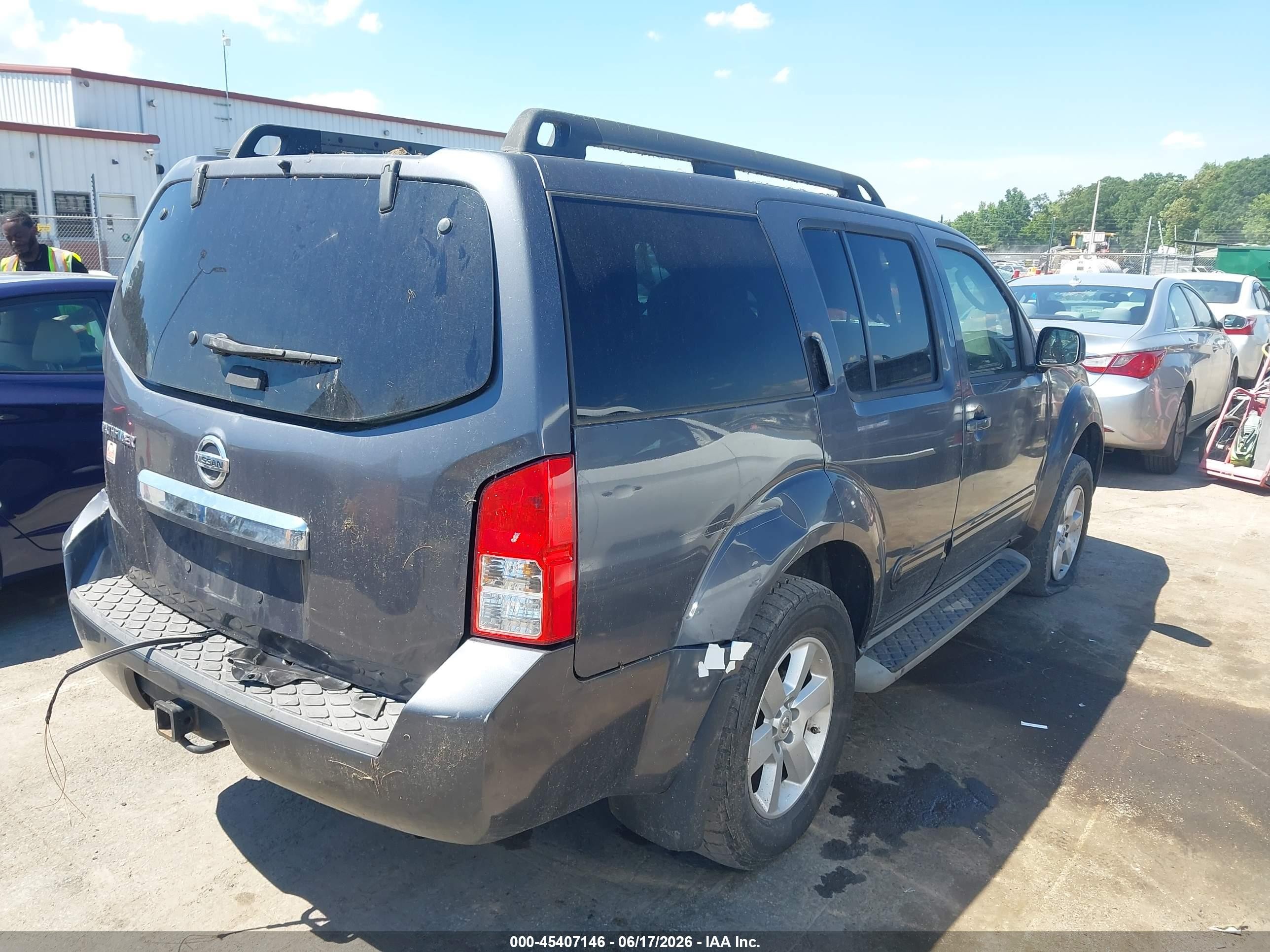 2012 Nissan Pathfinder Sv Gray vin: 5N1AR1NN7CC603210