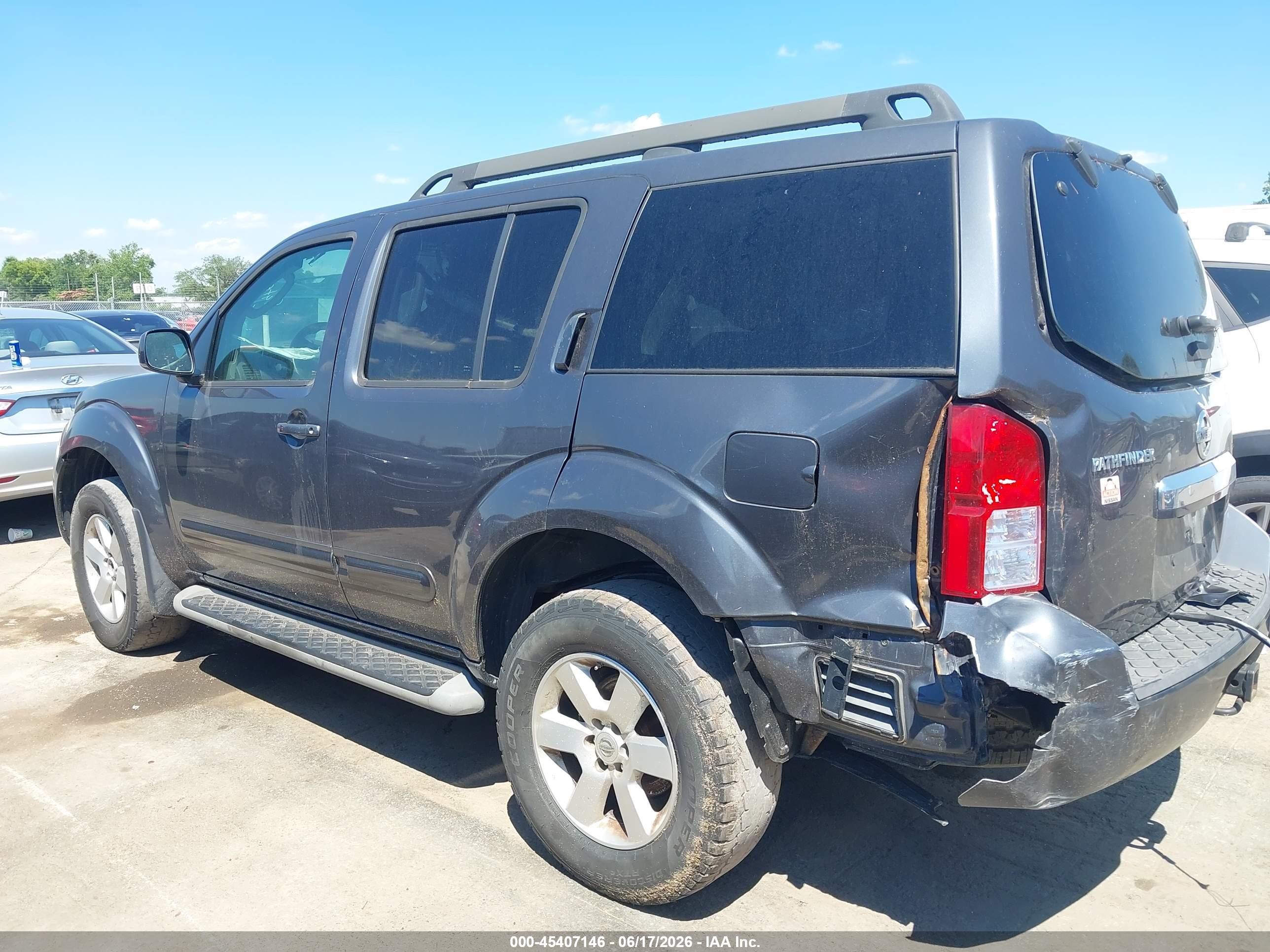 2012 Nissan Pathfinder Sv Gray vin: 5N1AR1NN7CC603210