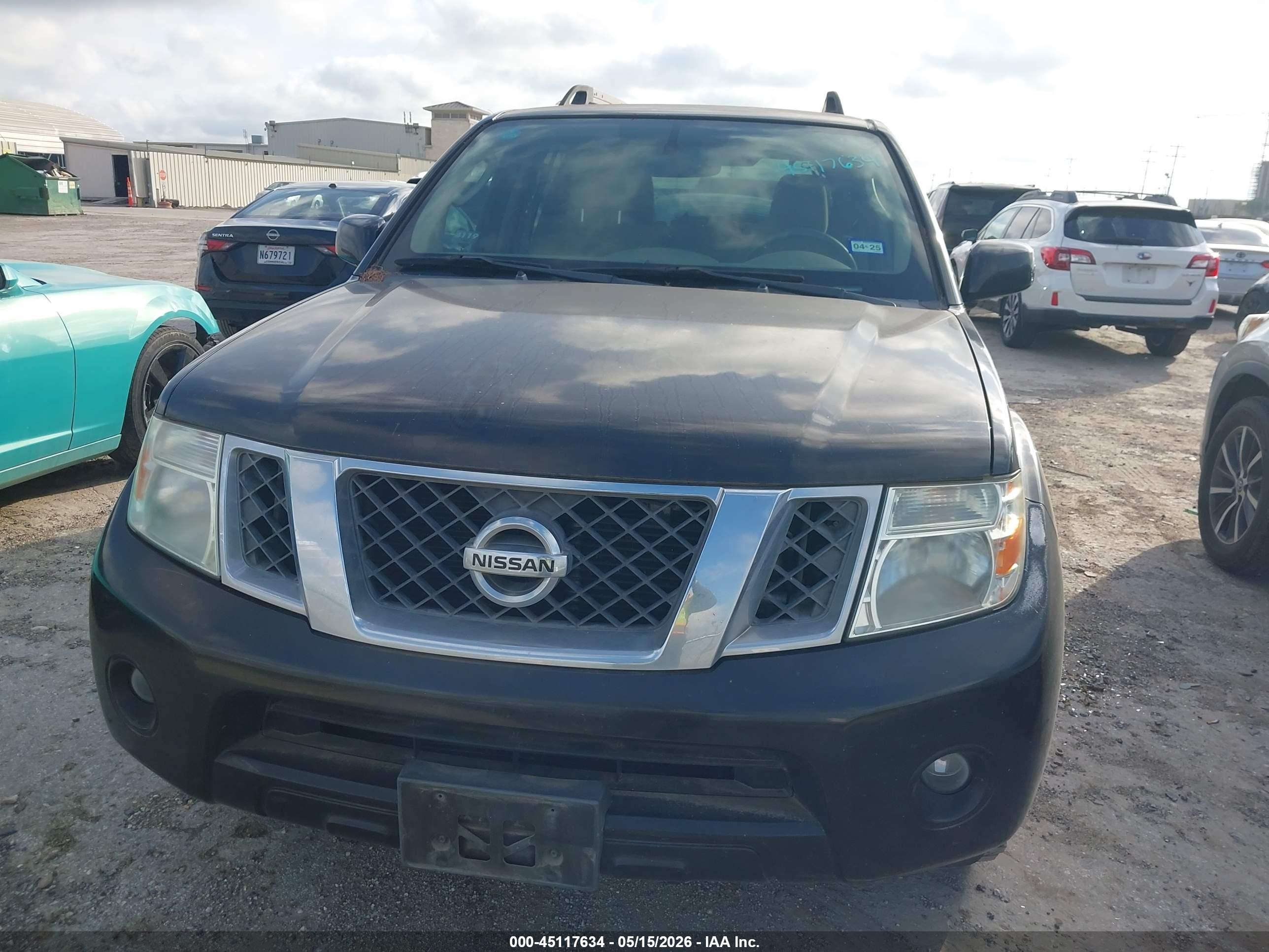 2012 Nissan Pathfinder Sv Black vin: 5N1AR1NN7CC632917