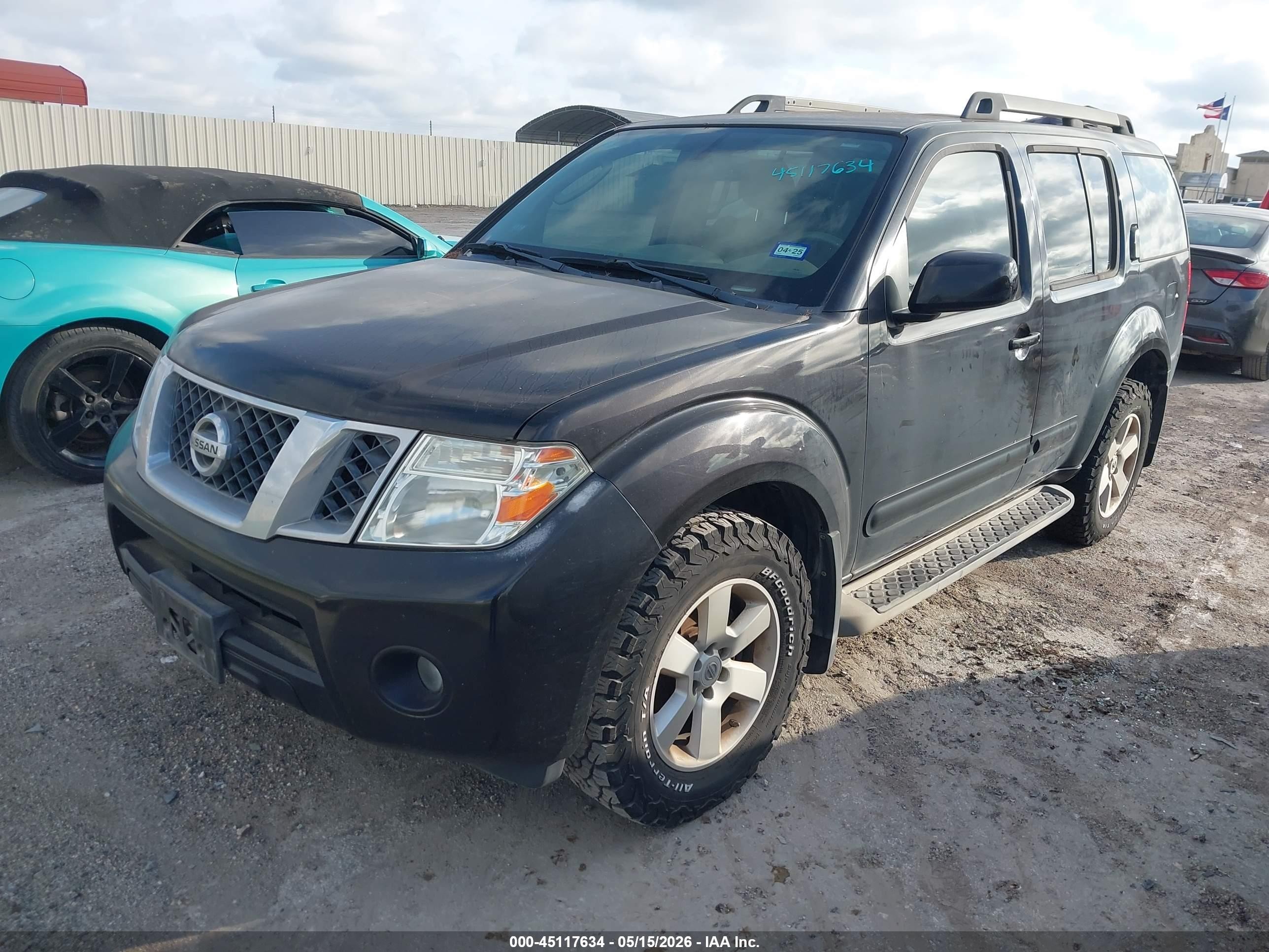 2012 Nissan Pathfinder Sv Black vin: 5N1AR1NN7CC632917