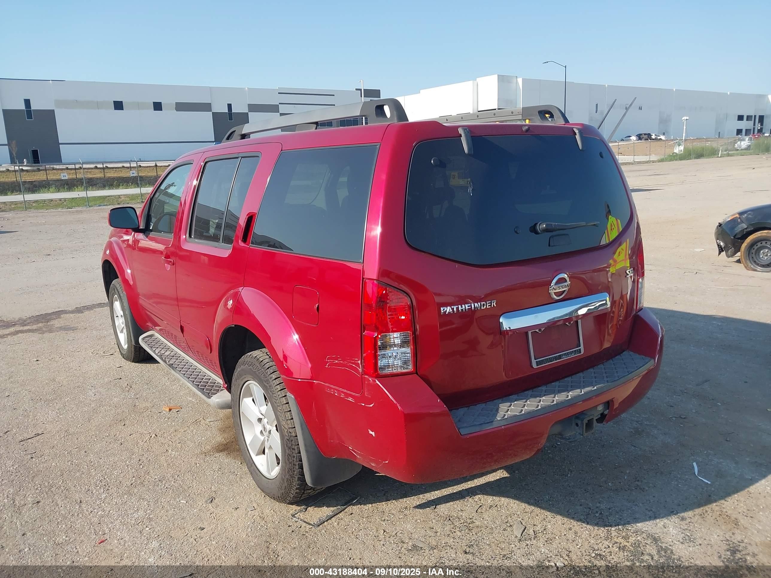 2010 Nissan Pathfinder Se Красный vin: 5N1AR1NN8AC624385