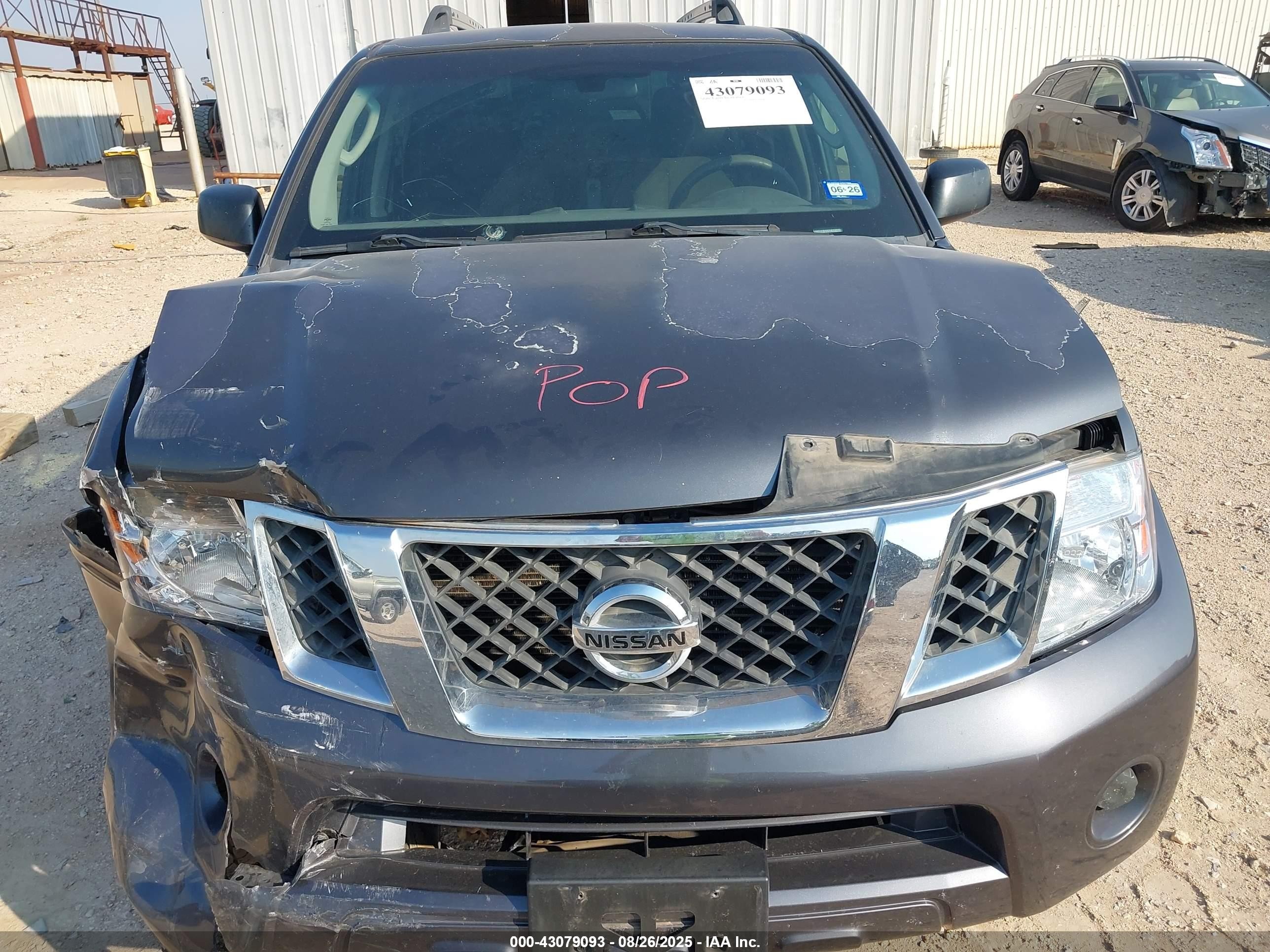 2012 Nissan Pathfinder S Gray vin: 5N1AR1NN8CC633204