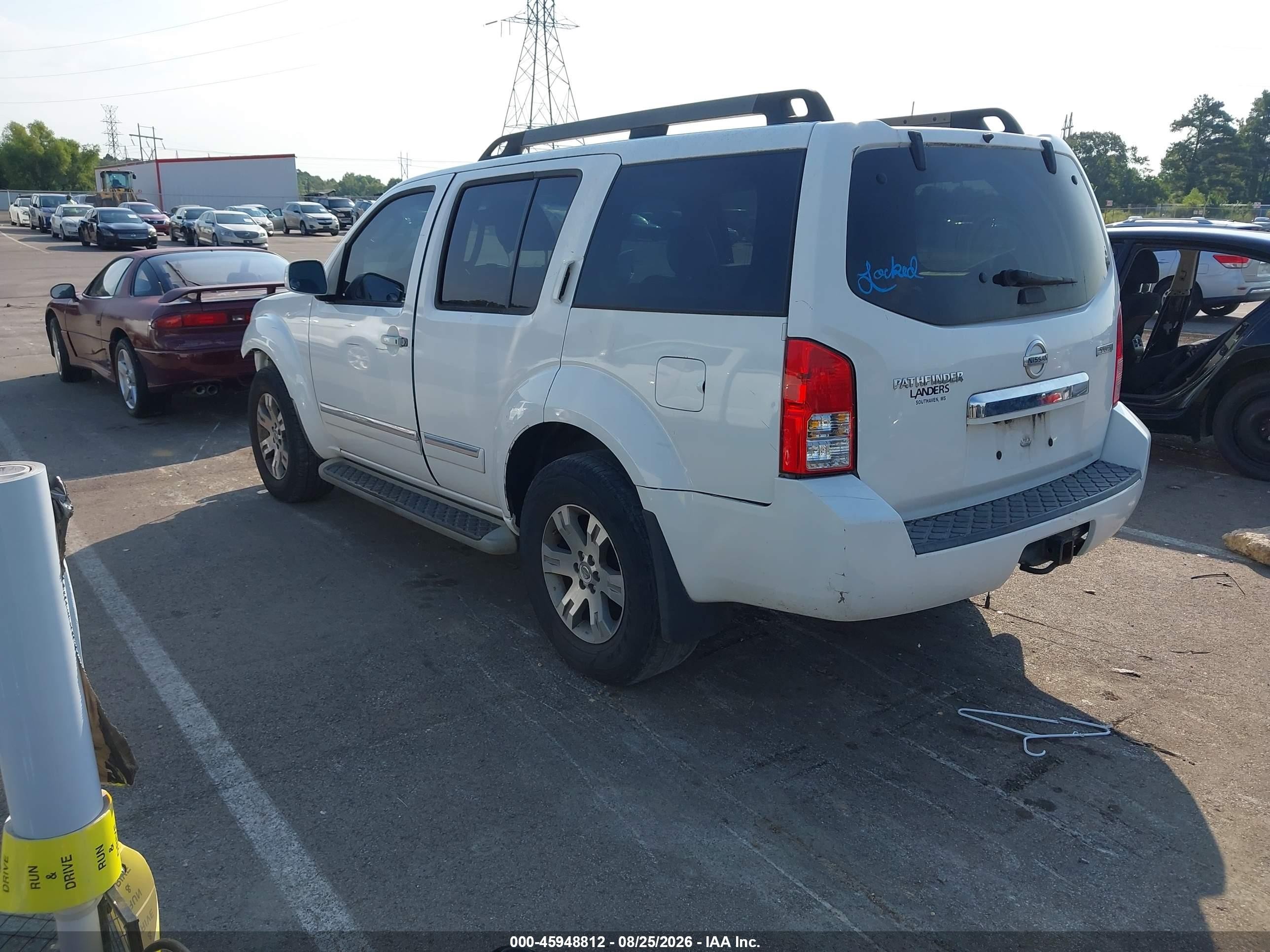 2011 Nissan Pathfinder Silver White vin: 5N1AR1NN9BC610481