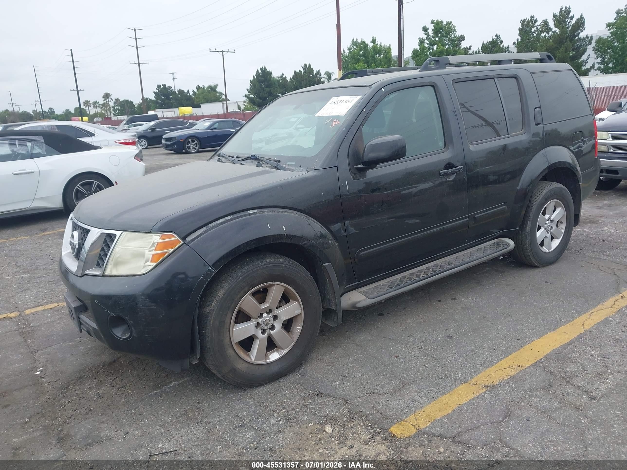 2011 Nissan Pathfinder Sv Black vin: 5N1AR1NN9BC615180