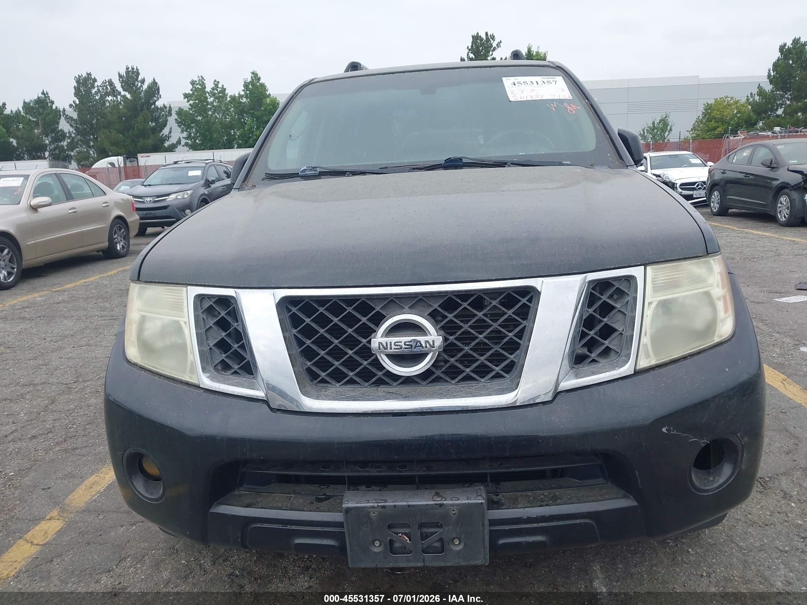 2011 Nissan Pathfinder Sv Black vin: 5N1AR1NN9BC615180