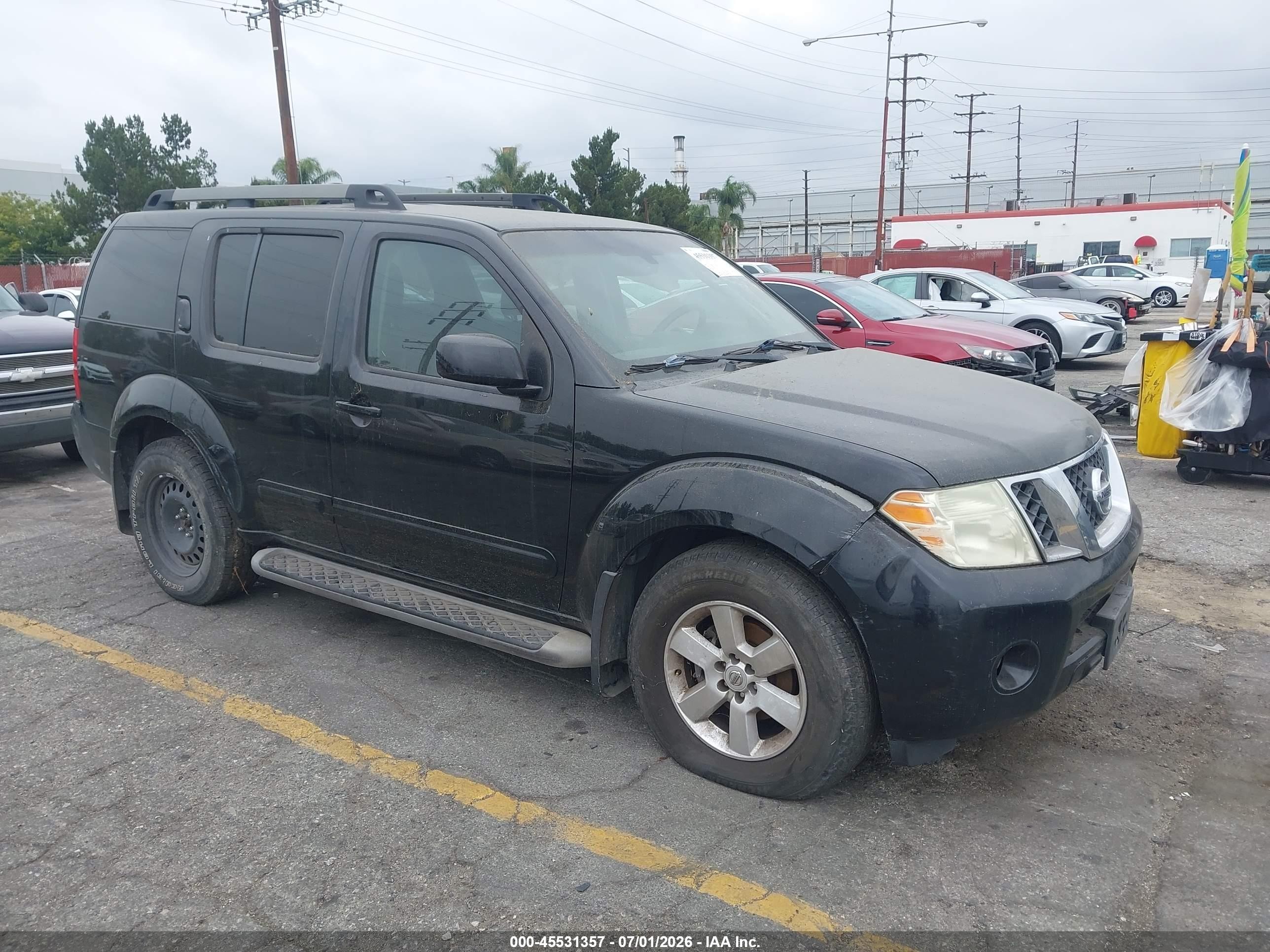 2011 Nissan Pathfinder Sv Black vin: 5N1AR1NN9BC615180