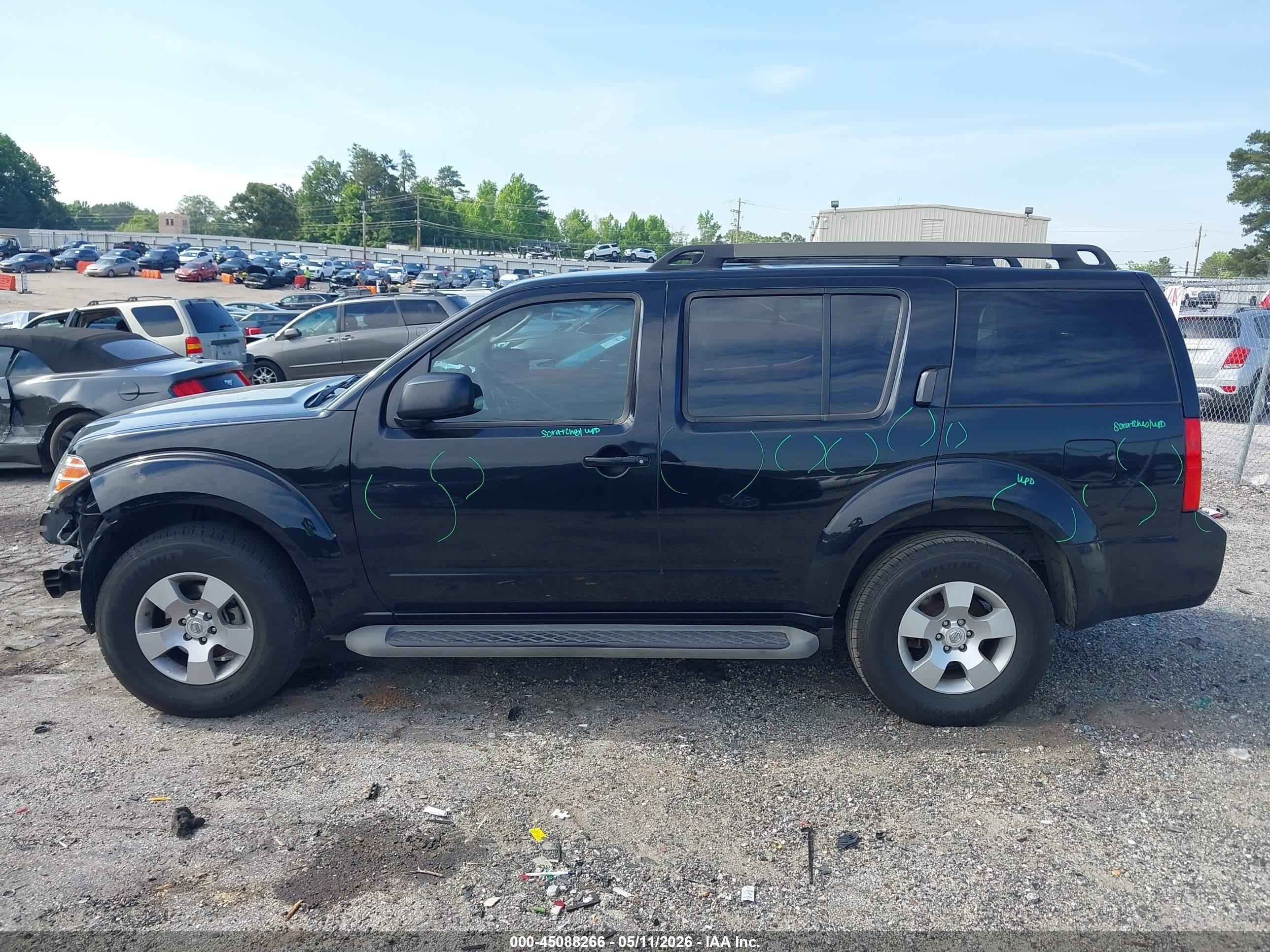 2011 Nissan Pathfinder S Черный vin: 5N1AR1NN9BC620234
