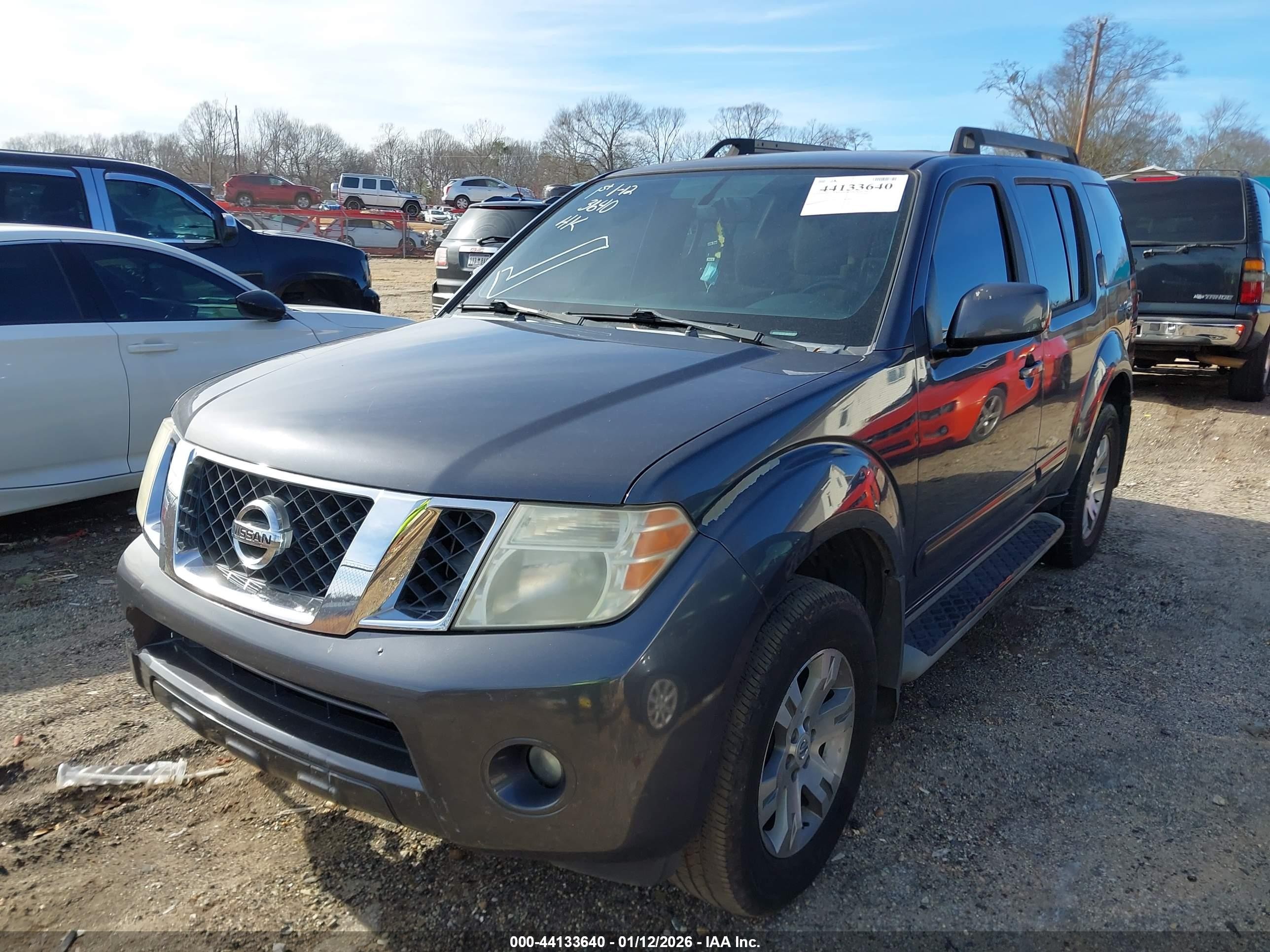 2012 Nissan Pathfinder Sv Gray vin: 5N1AR1NN9CC610417