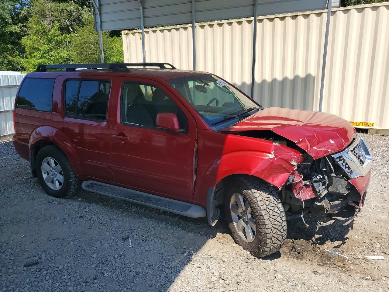 2012 Nissan Pathfinder S Red vin: 5N1AR1NN9CC612362