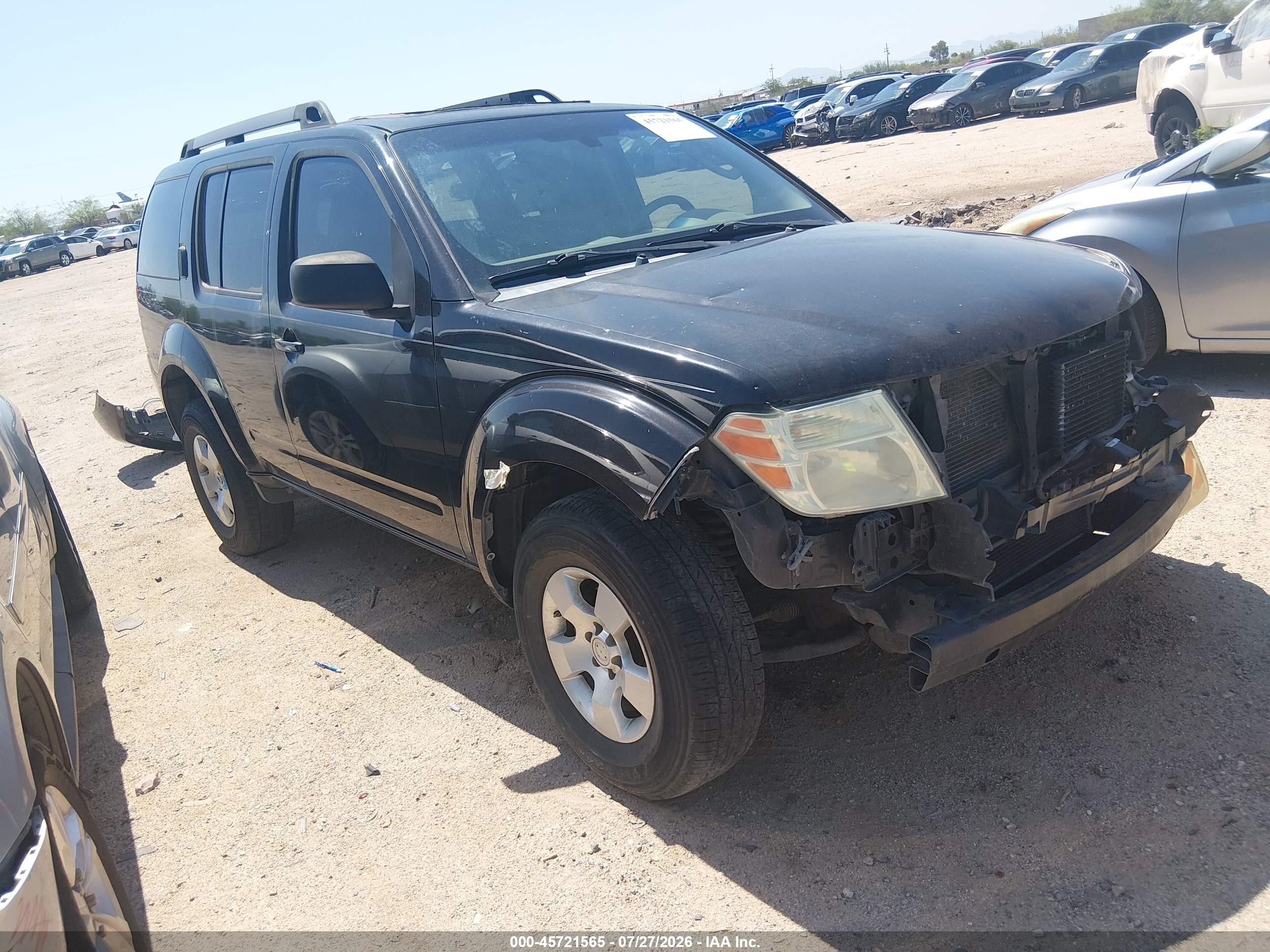 2011 Nissan Pathfinder S Black vin: 5N1AR1NNXBC602647