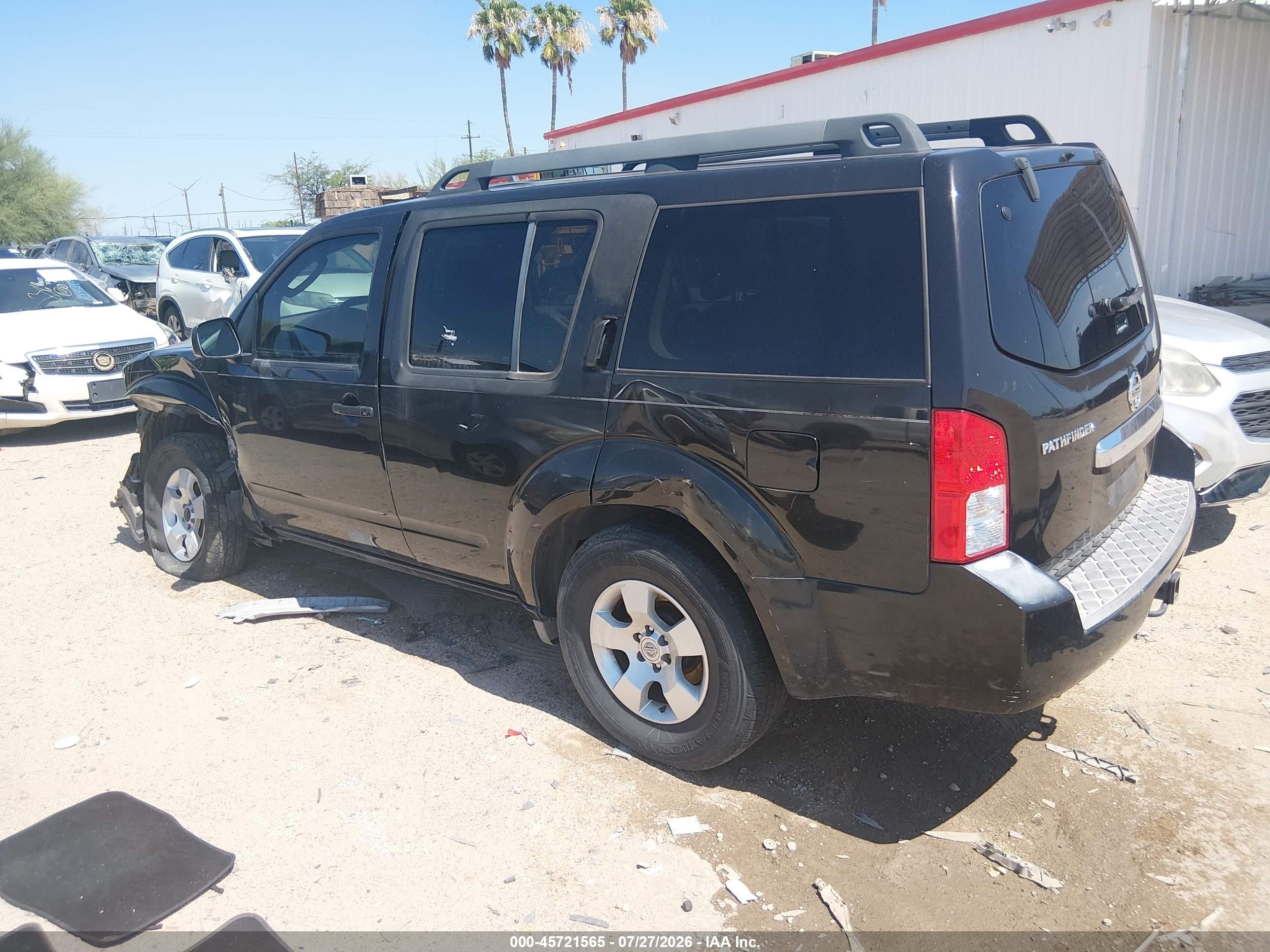 2011 Nissan Pathfinder S Black vin: 5N1AR1NNXBC602647